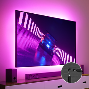 Govee Bluetooth RGB LED Backlight Strip for TVs (TV Sizes of 46-60 Inches)