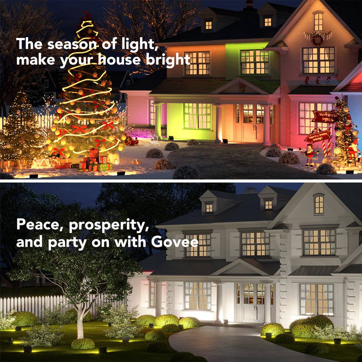 Govee RGBICWW LED Smart Flood Lights (4 Pack) - Smart Light