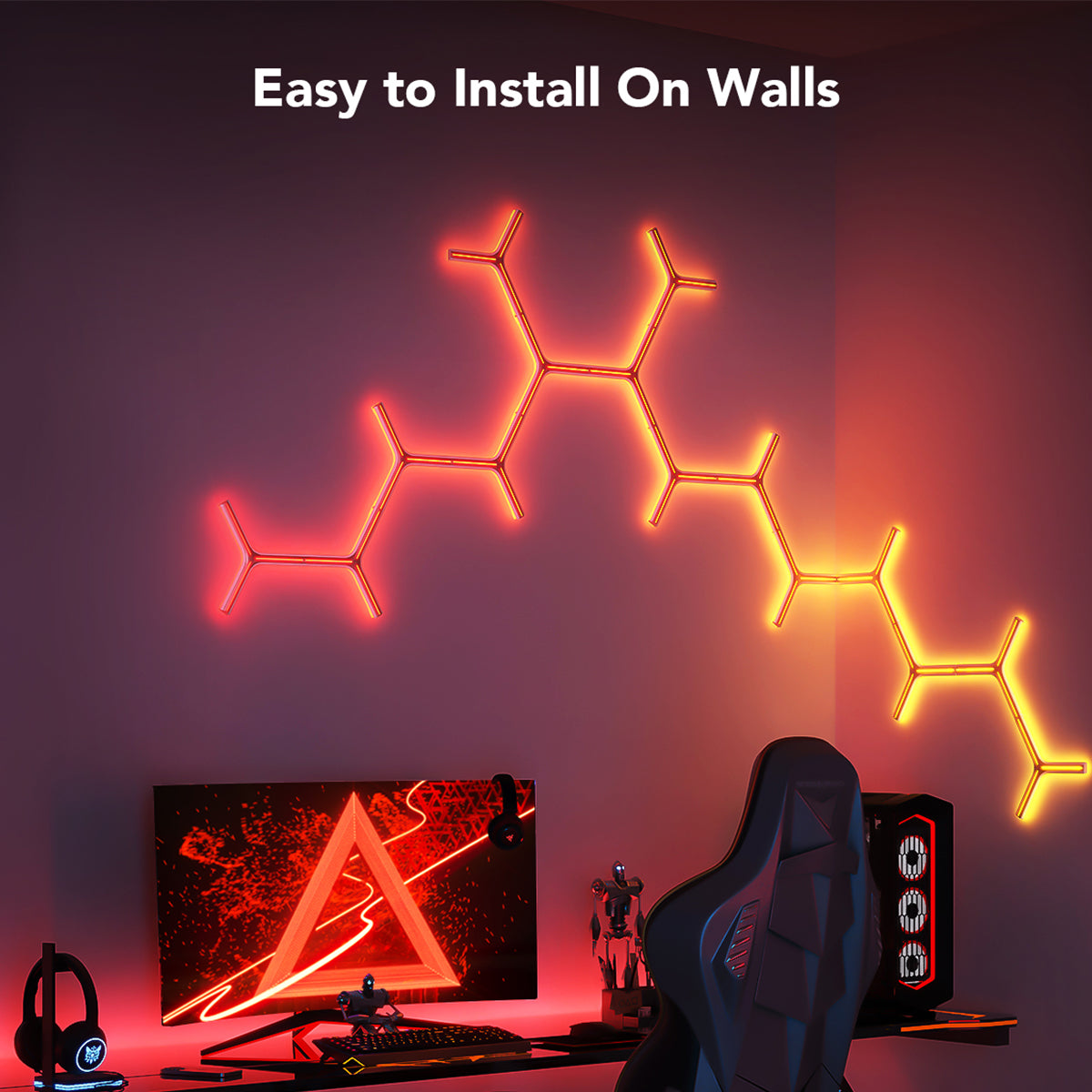 Govee Y Shape Light Panel (7 pack) - Smart LED Light - UNBOXED DEAL