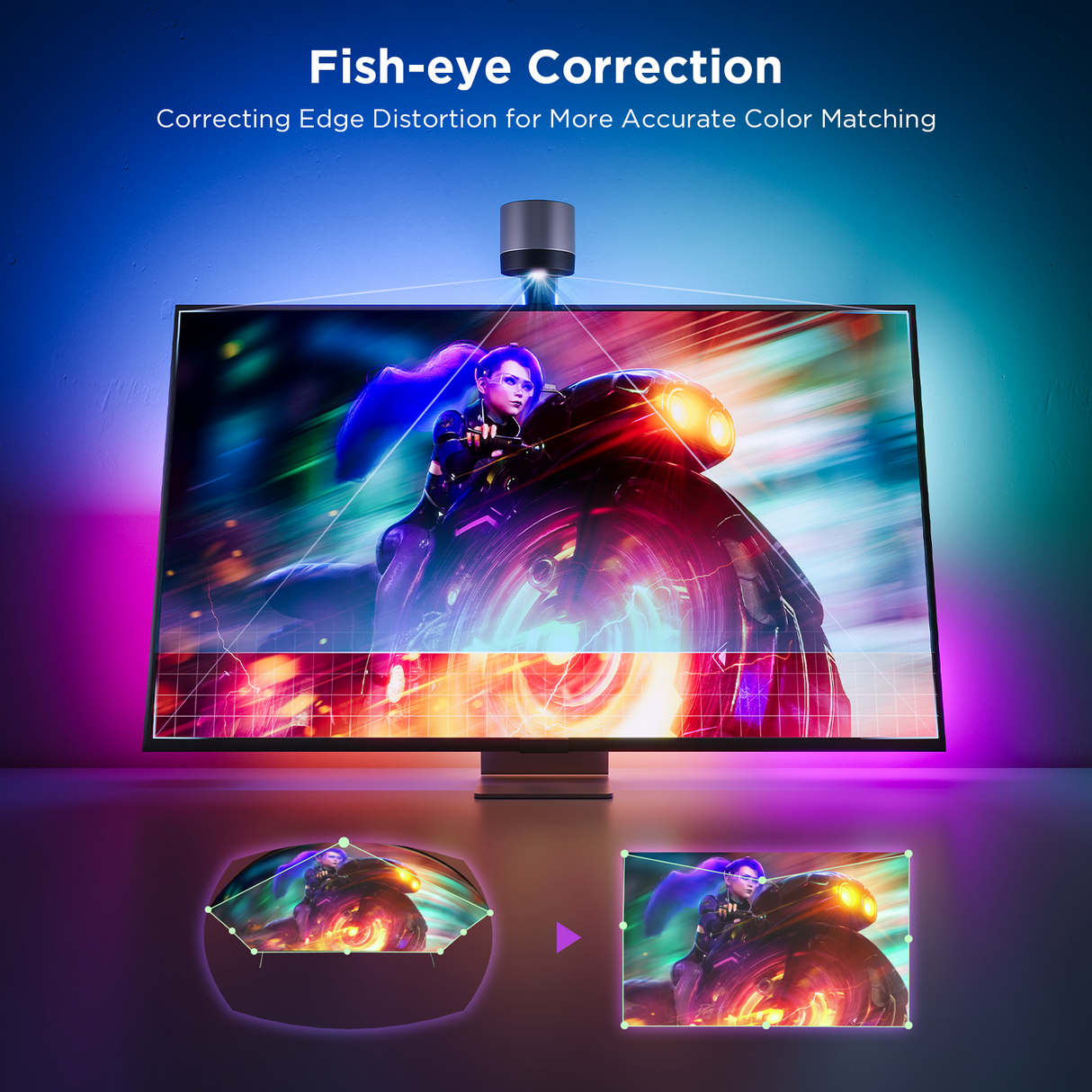 Govee Smart TV Backlight 3S Netflix Version (55-65 inches) - UNBOXED DEAL