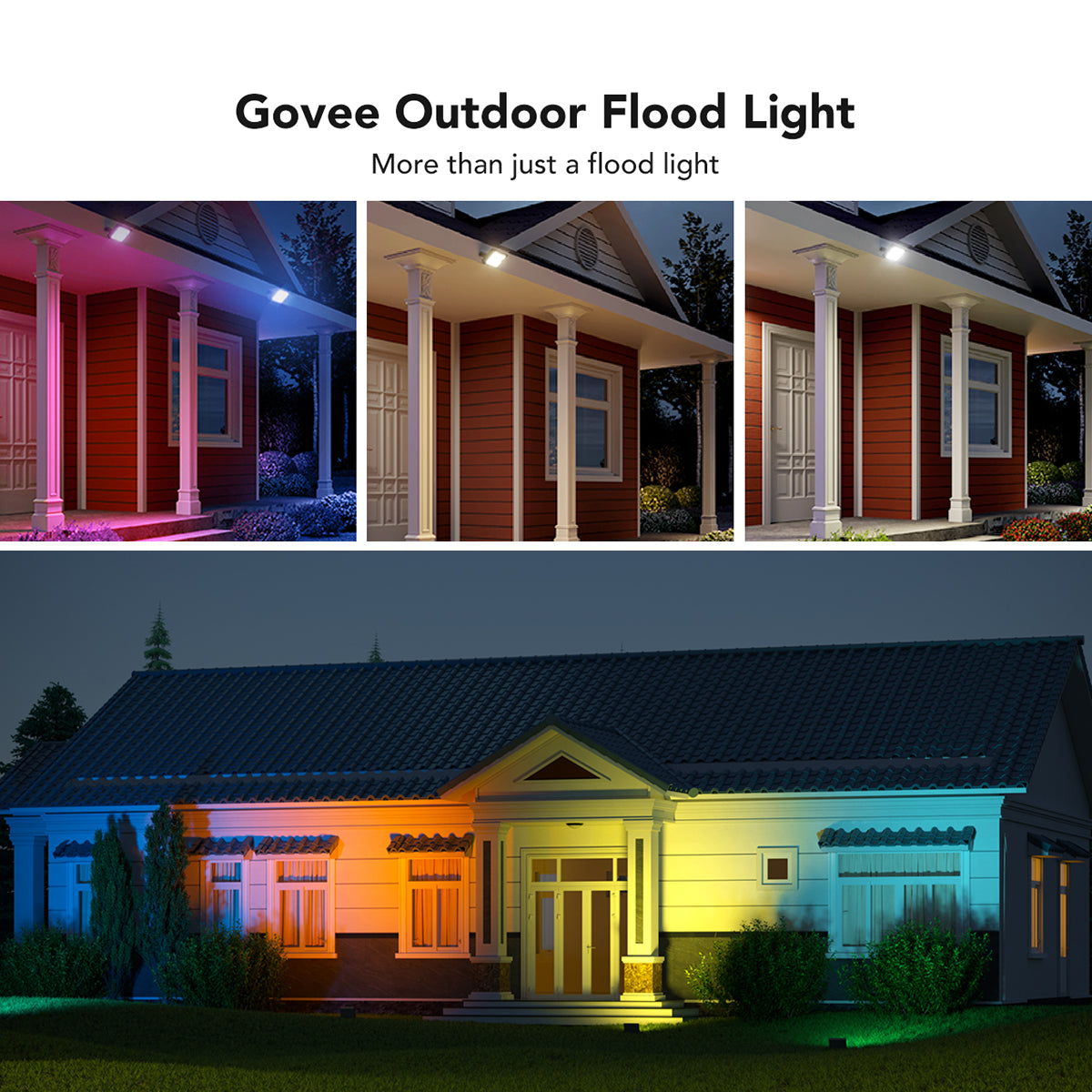 Govee RGBICWW LED Smart Flood Lights (4 Pack) - Smart Light
