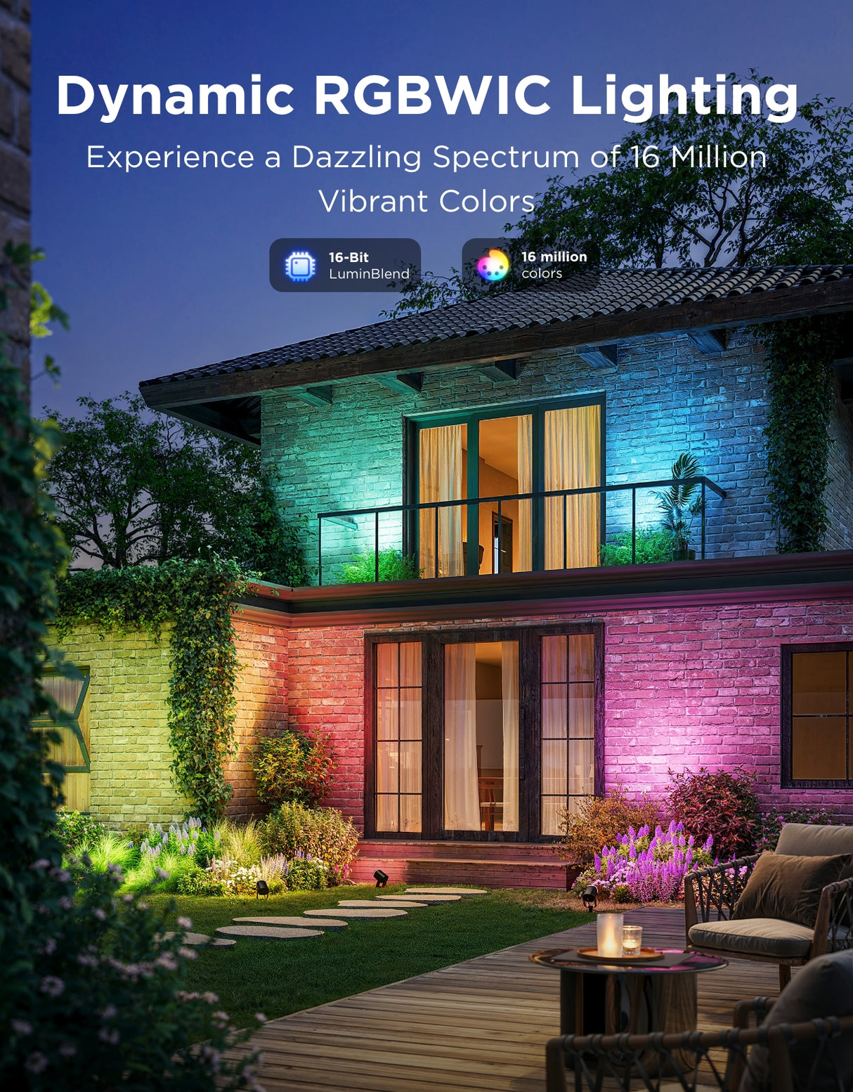 Govee RGBICWW Outdoor Spotlights