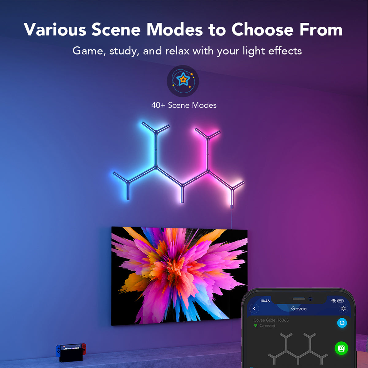 Govee Y Shape Light Panel (7 pack) - Smart LED Light - UNBOXED DEAL