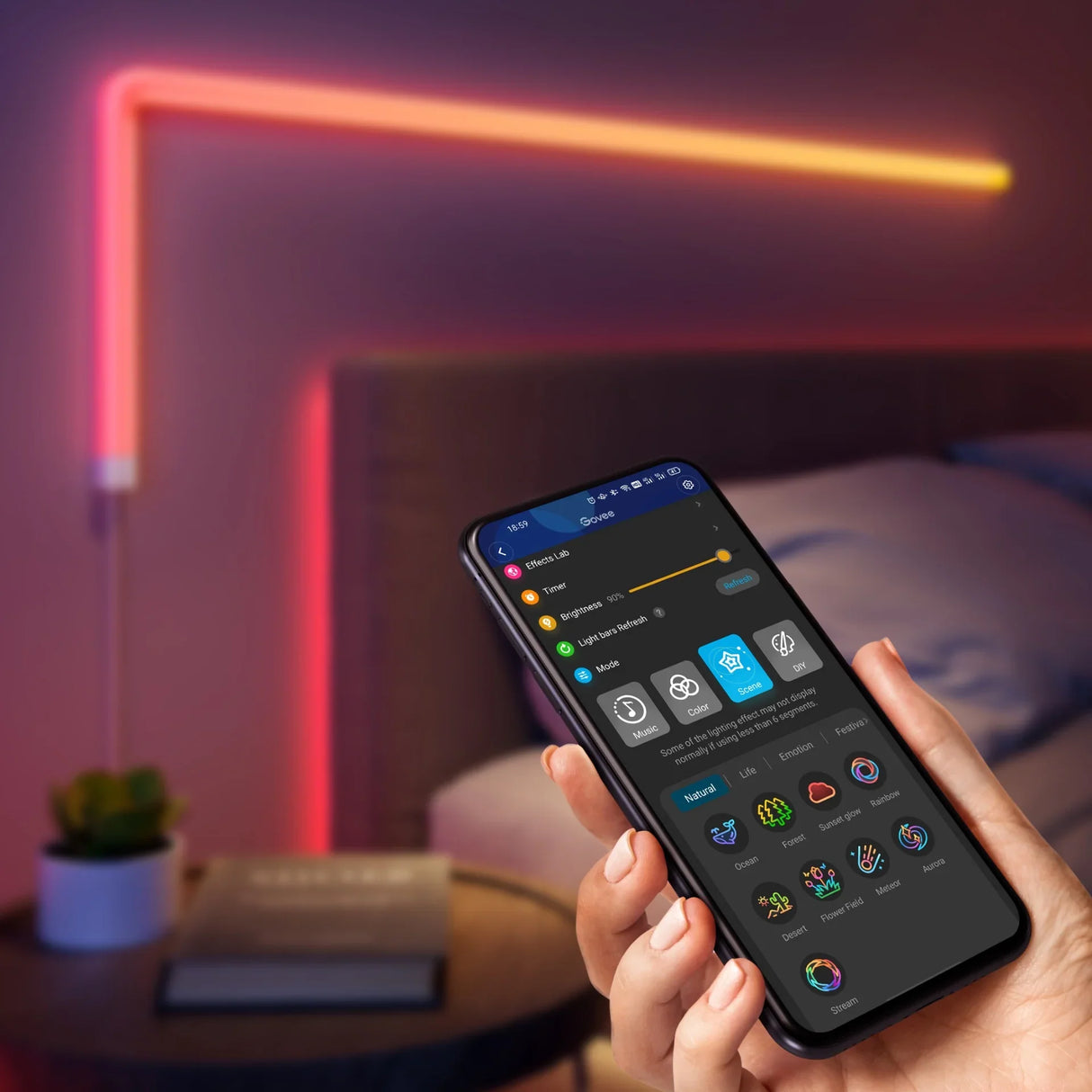 Govee Glide RGBIC Wall Light (8+4 or 6+1) - Smart Music Sync Light Bars - UNBOXED DEAL