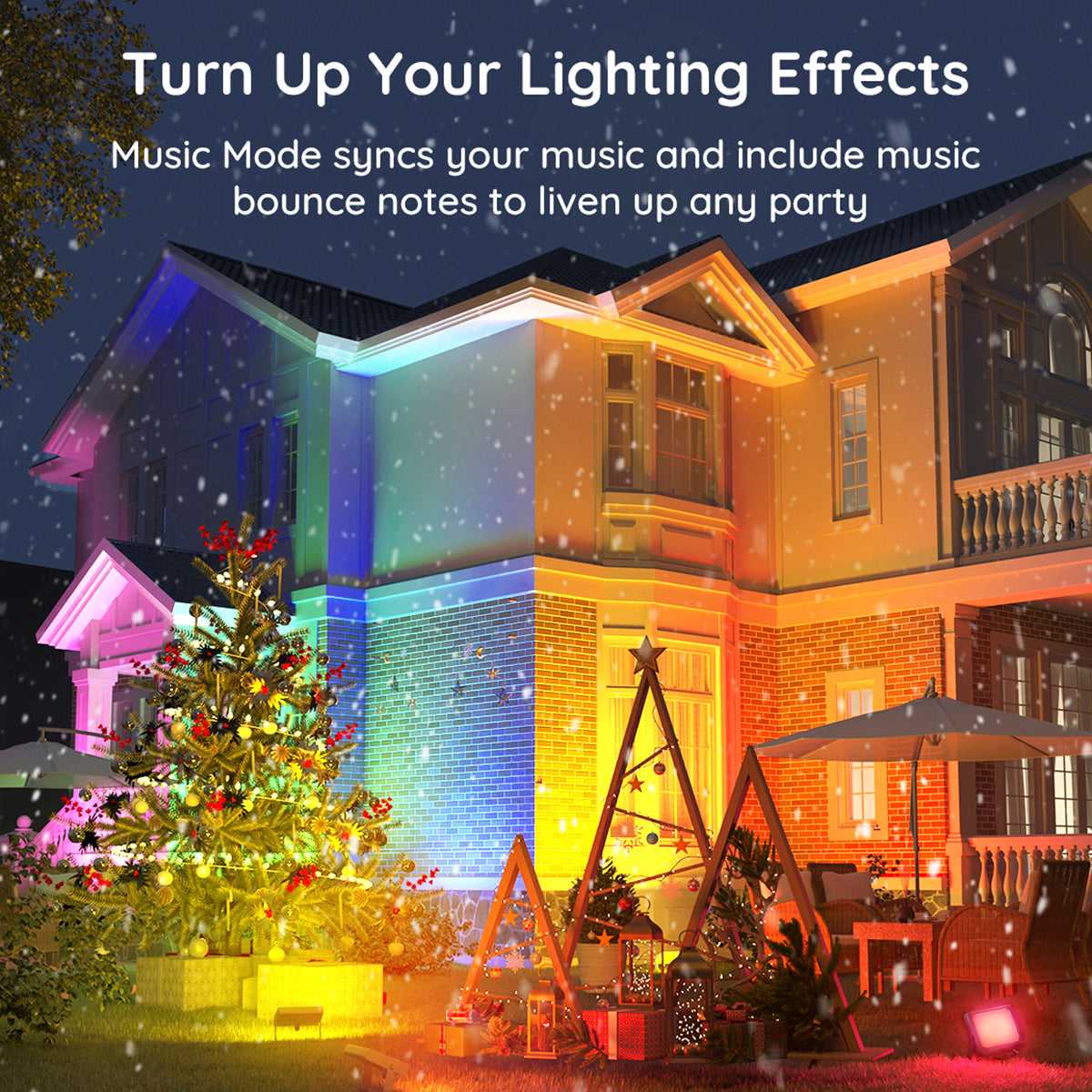 Govee RGBICWW LED Smart Flood Lights (4 Pack) - Smart Light