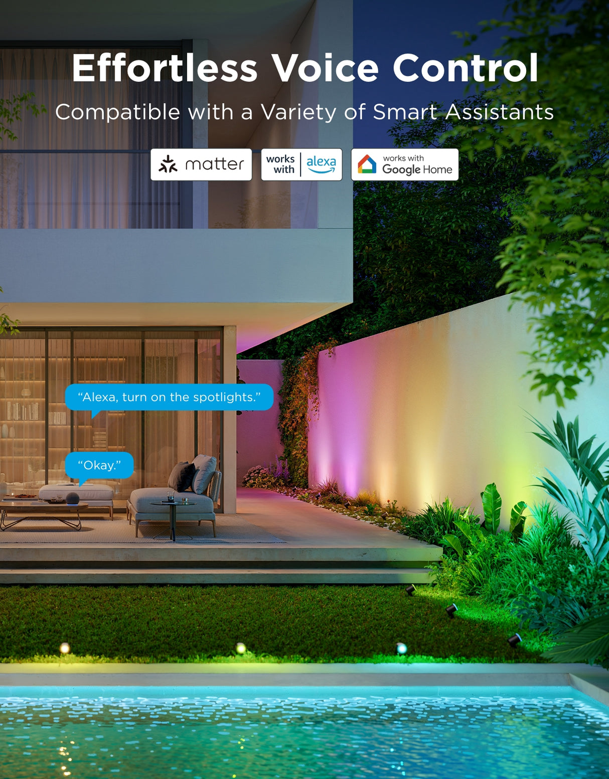 Govee RGBICWW Outdoor Spotlights