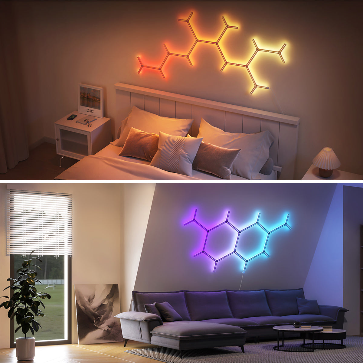 Govee Y Shape Light Panel (7 pack) - Smart LED Light - UNBOXED DEAL