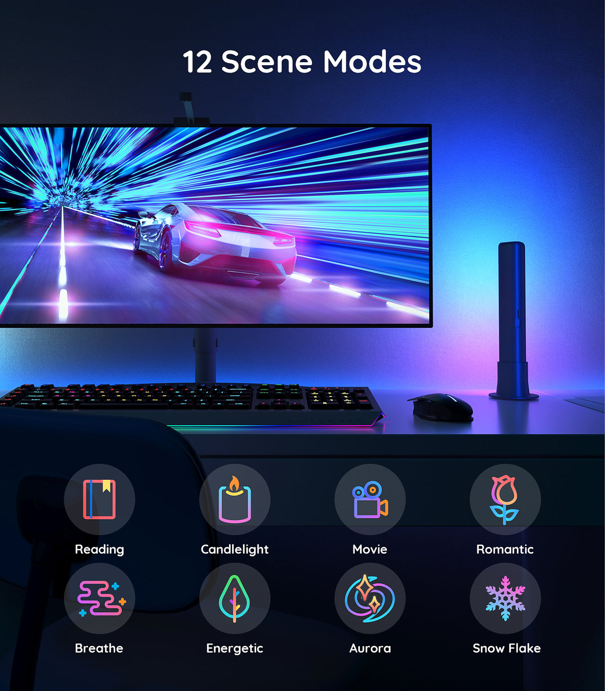 Govee DreamView P1 Flow Pro Light Bars - Smart LED Light Bars for Monitor