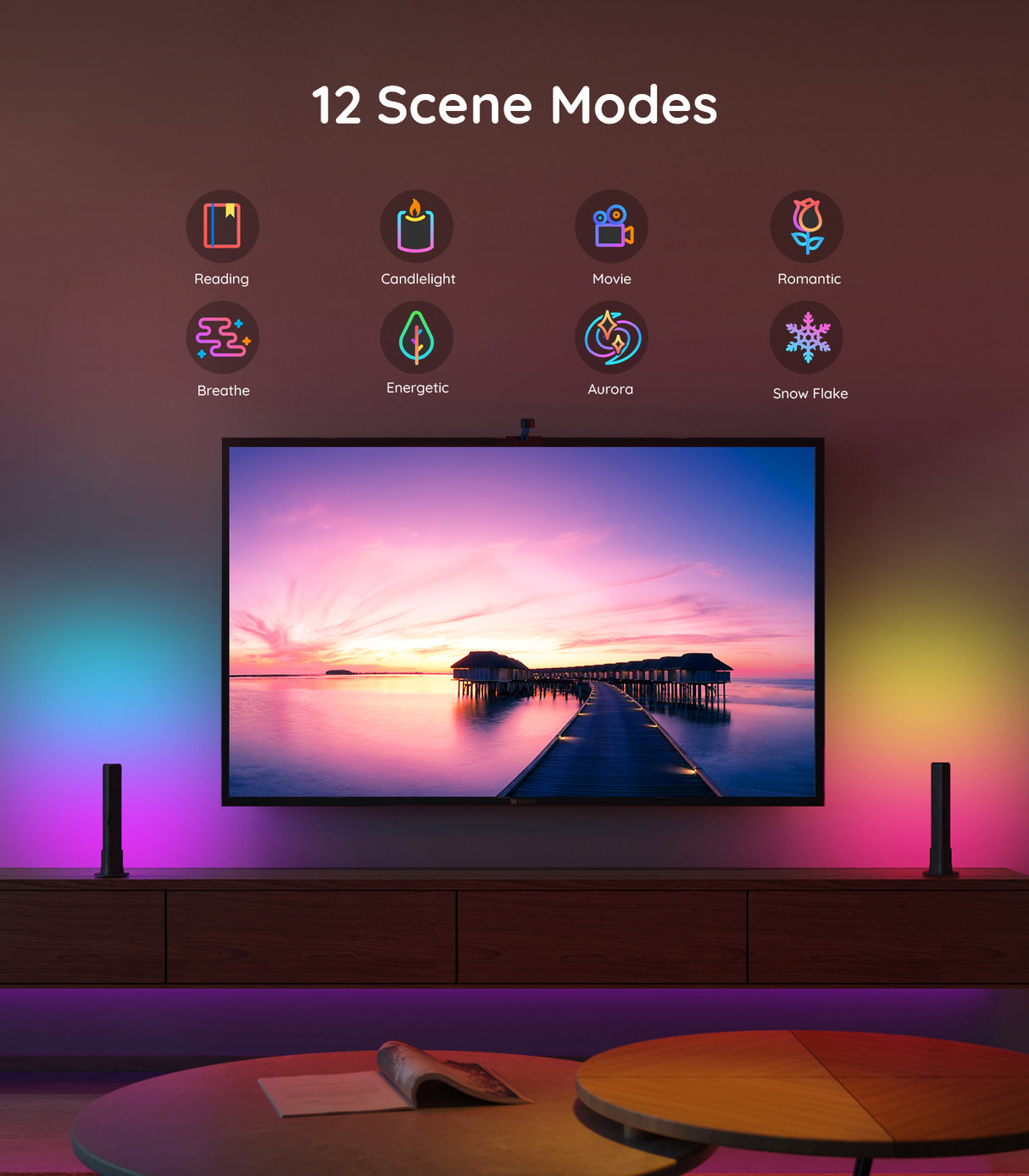 Govee DreamView P1 Flow Pro Light Bars - Smart LED Light Bars for Monitor