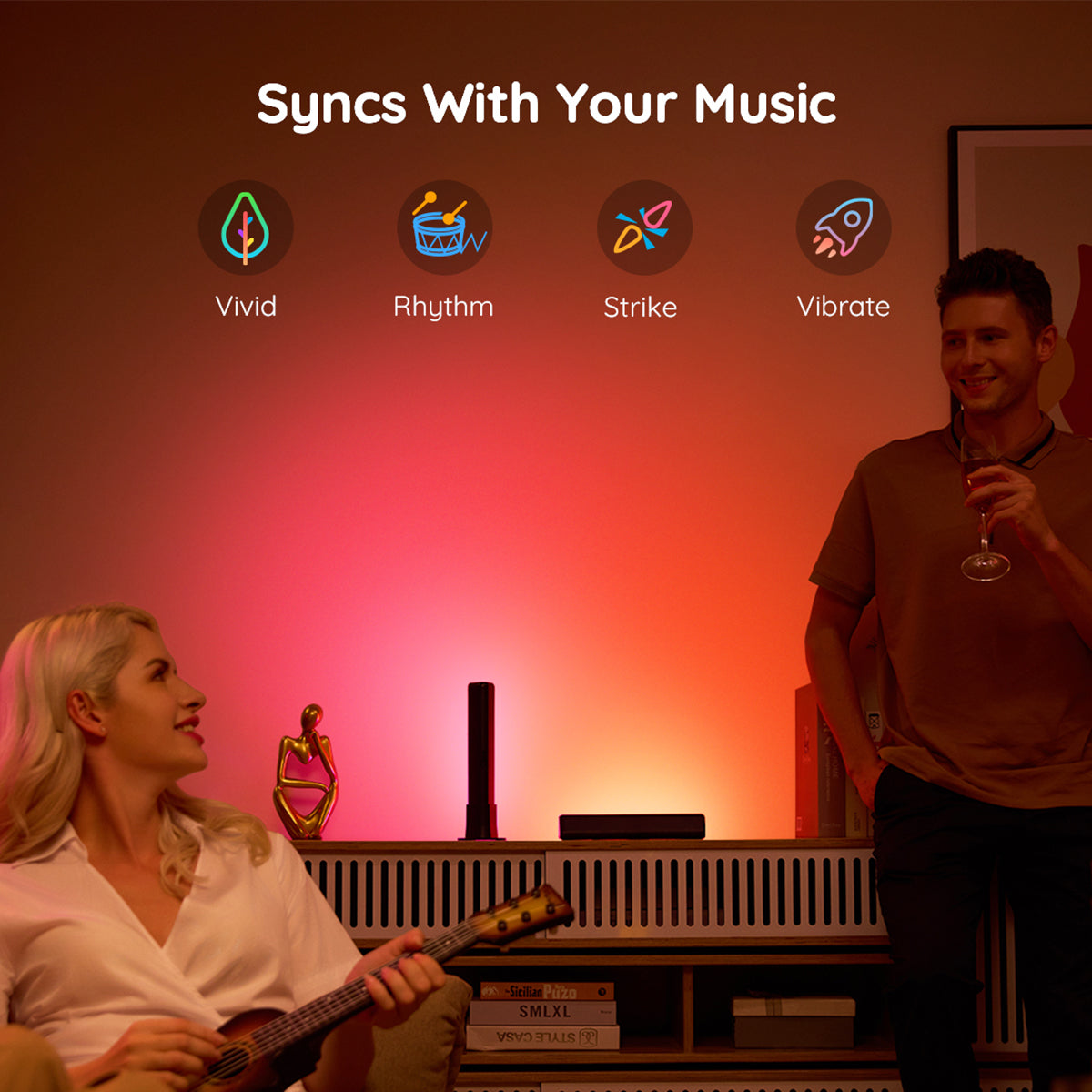 Govee RGBICWW WiFi + Bluetooth Flow Plus Light Bars