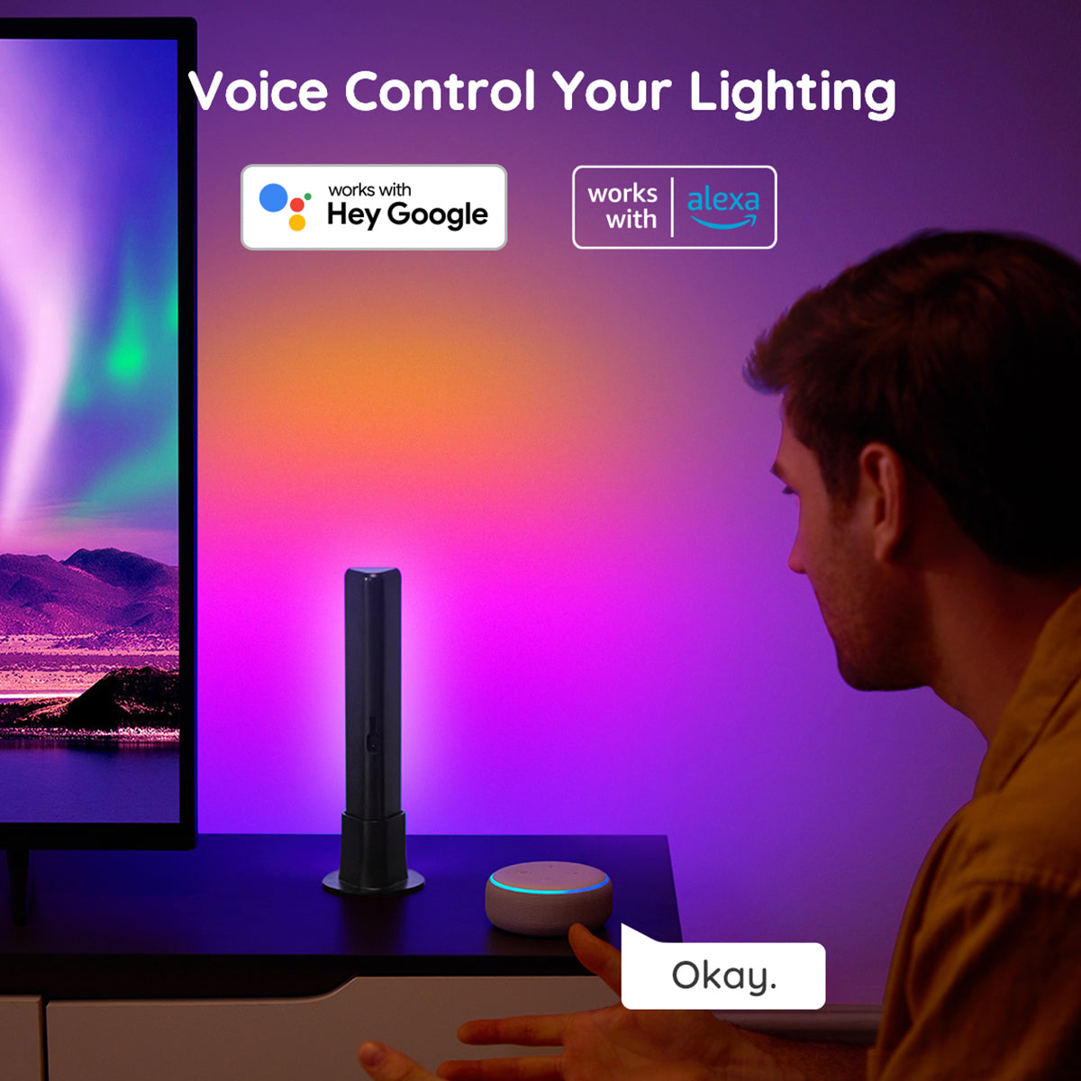 Govee RGBICWW WiFi + Bluetooth Flow Plus Light Bars