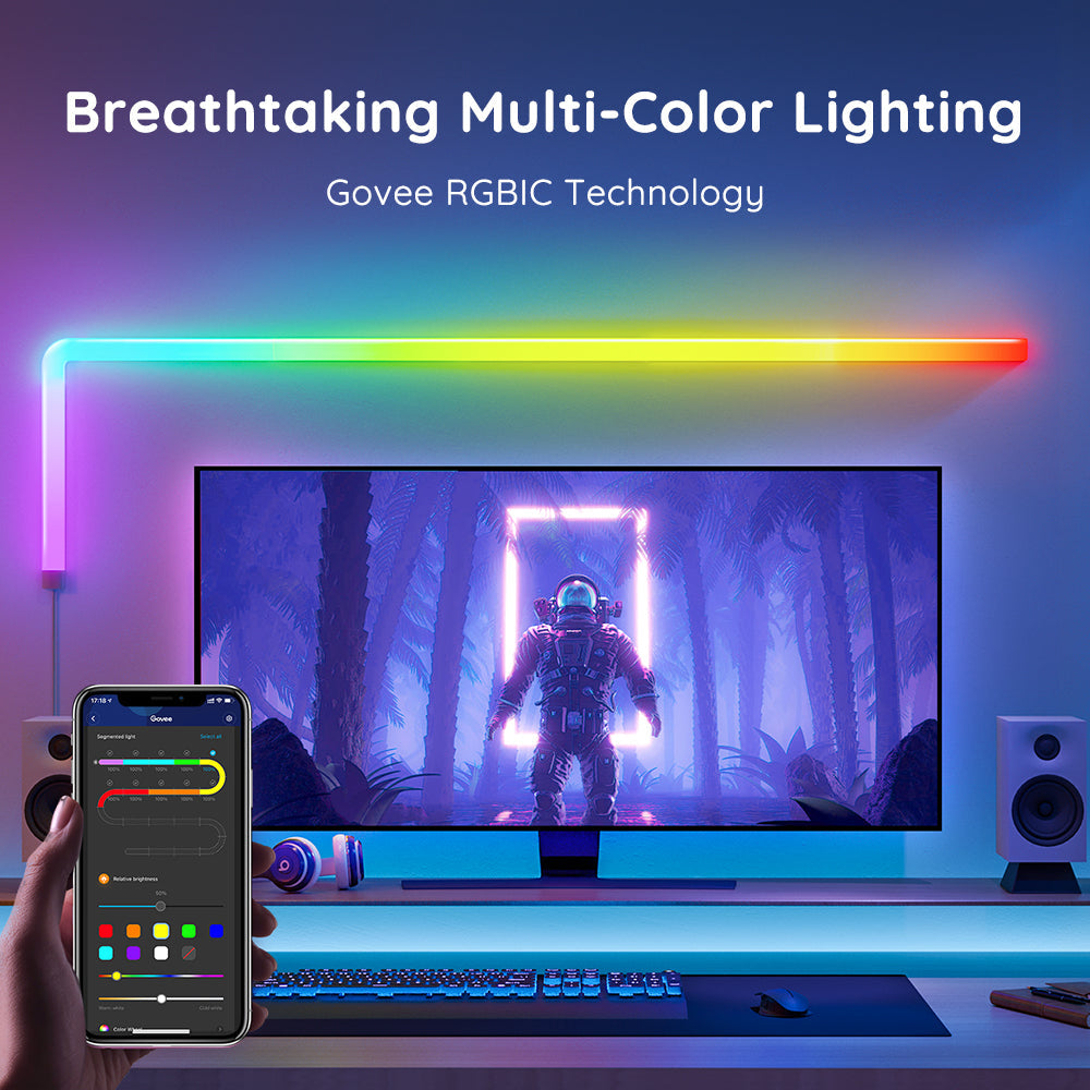 Govee Glide RGBIC Wall Light (8+4 or 6+1) - Smart Music Sync Light Bars - UNBOXED DEAL