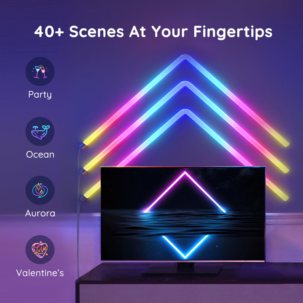 Govee Glide RGBIC Wall Light (8+4 or 6+1) - Smart Music Sync Light Bars - UNBOXED DEAL