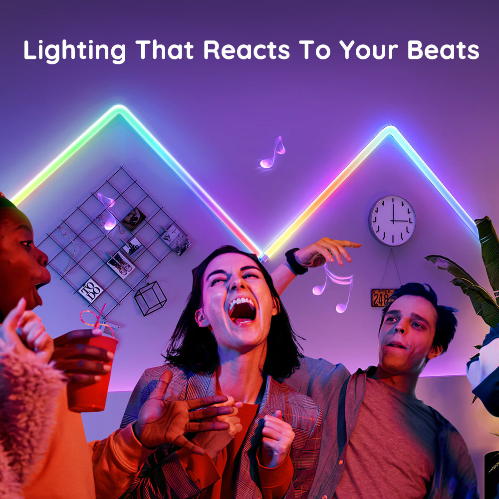 Govee Glide RGBIC Wall Light (8+4 or 6+1) - Smart Music Sync Light Bars - UNBOXED DEAL