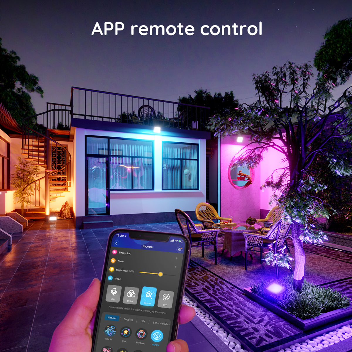 Govee RGBICWW LED Smart Flood Lights (4 Pack) - Smart Light