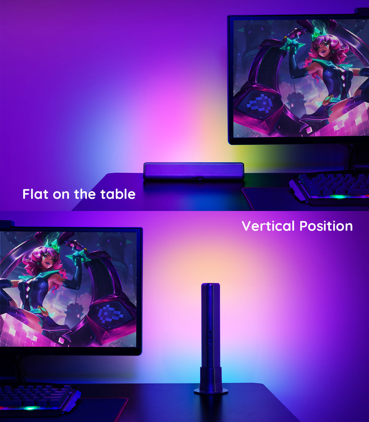 Govee DreamView P1 Flow Pro Light Bars - Smart LED Light Bars for Monitor