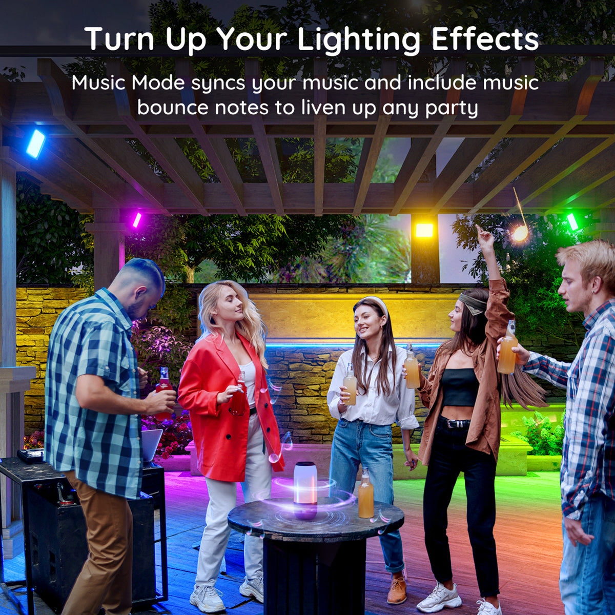 Govee RGBICWW LED Smart Flood Lights (4 Pack) - Smart Light