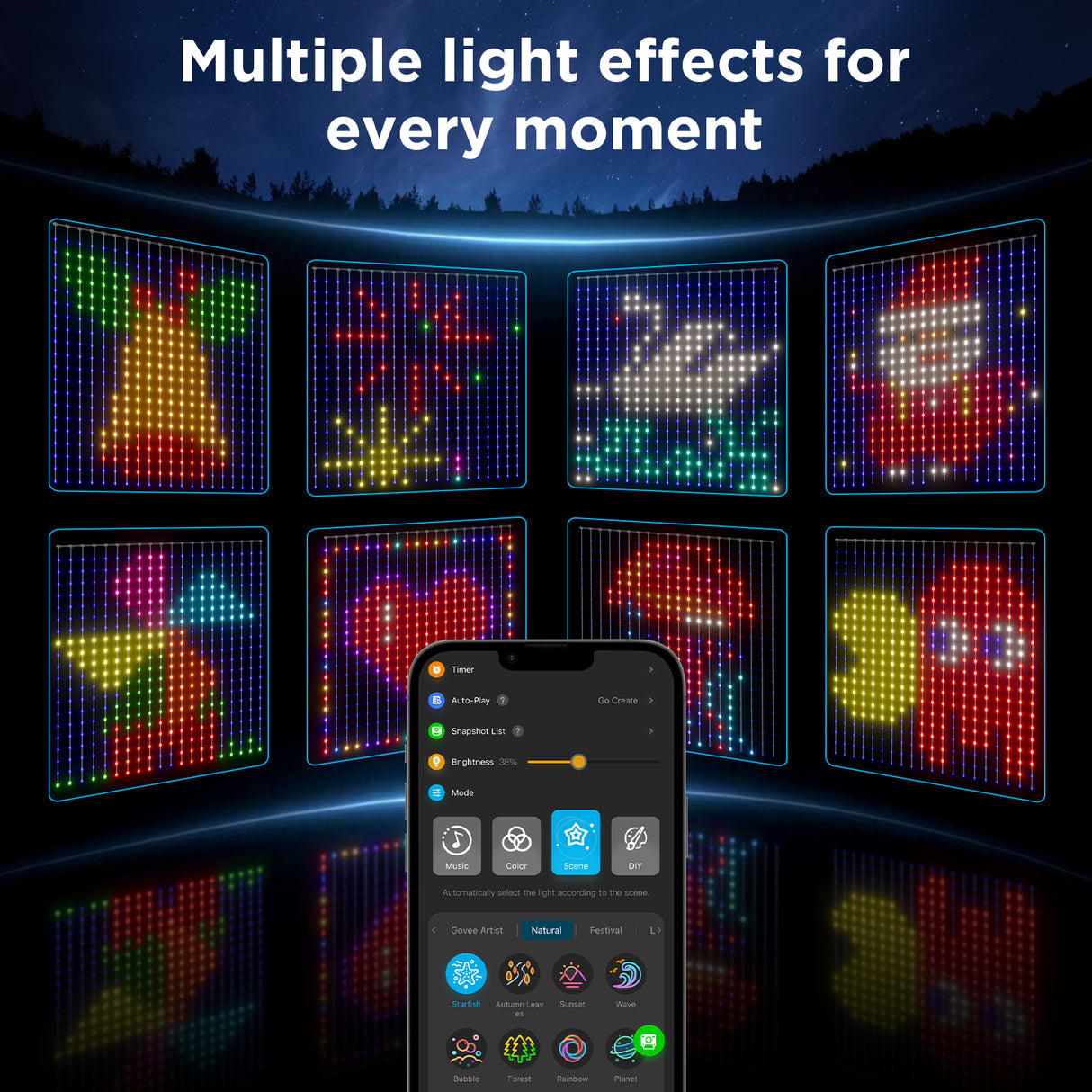 Govee Curtain Light Netflix Edition (1.5m x 1.5m)