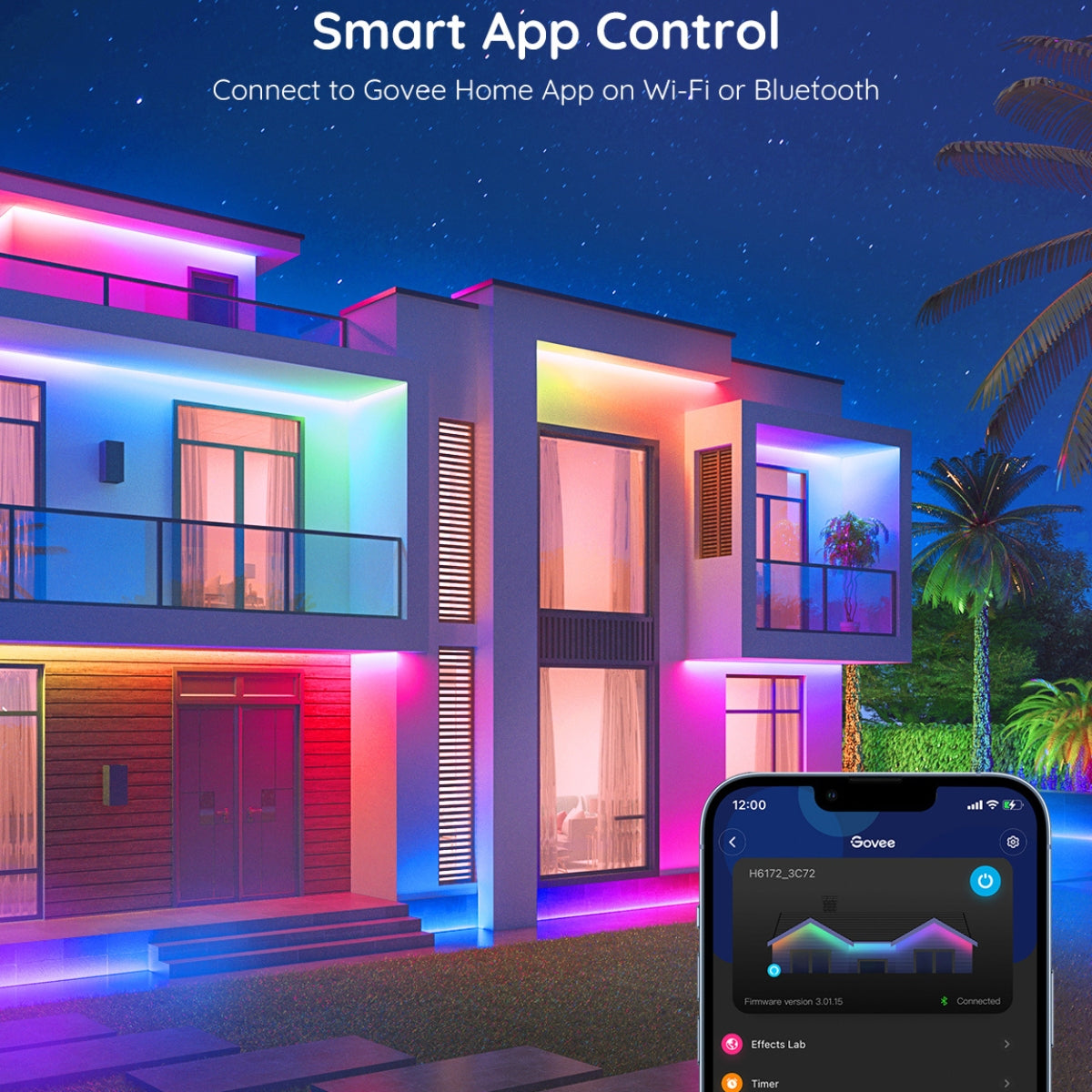 Govee Phantasy Outdoor Weather-proof Smart LED RGBIC Strip Lights (10m)