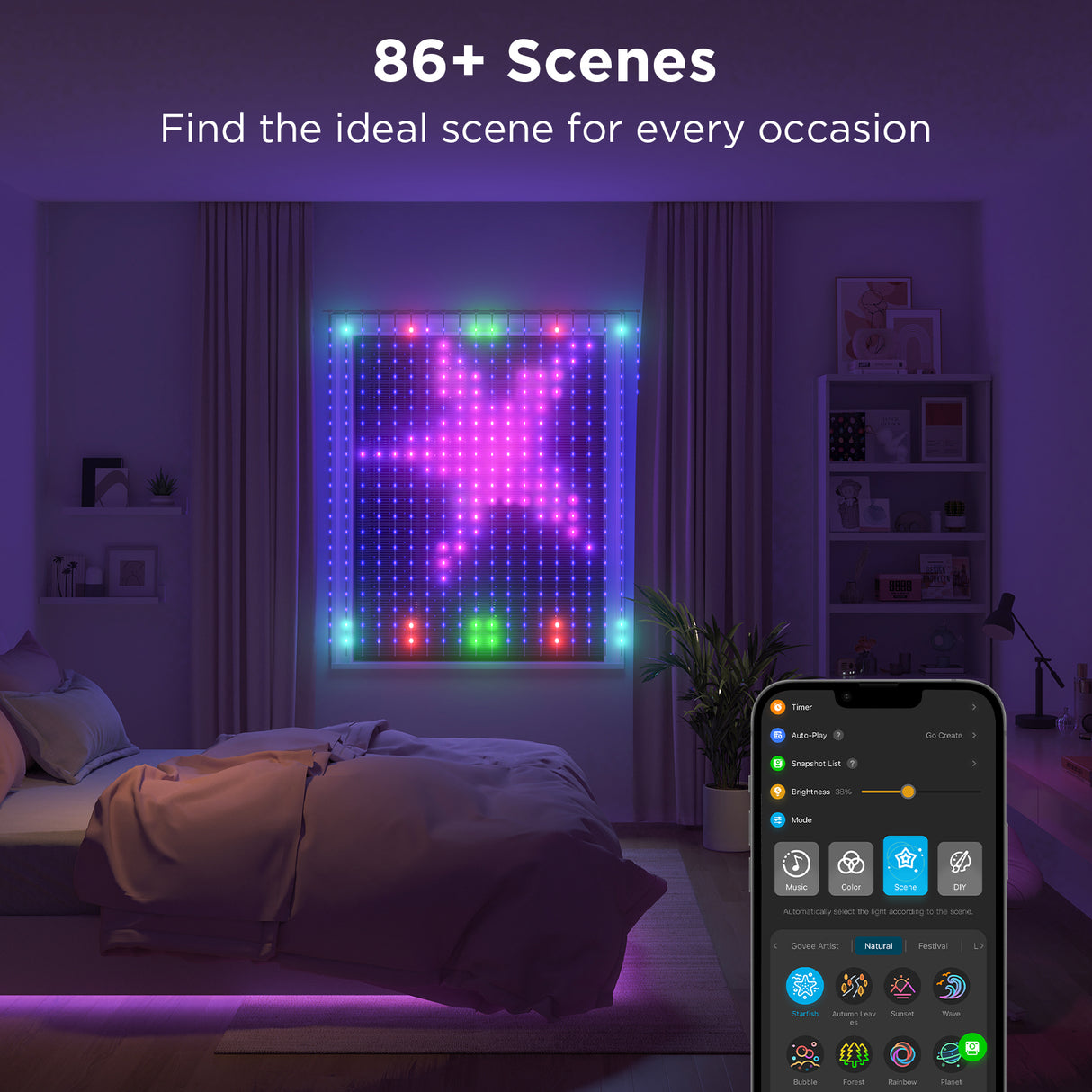 Govee Curtain Light Netflix Edition (1.5m x 1.5m)