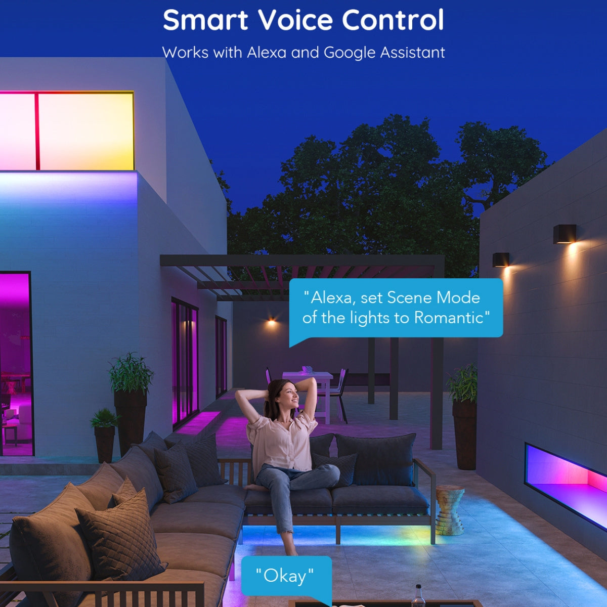 Govee Phantasy Outdoor Weather-proof Smart LED RGBIC Strip Lights (10m)