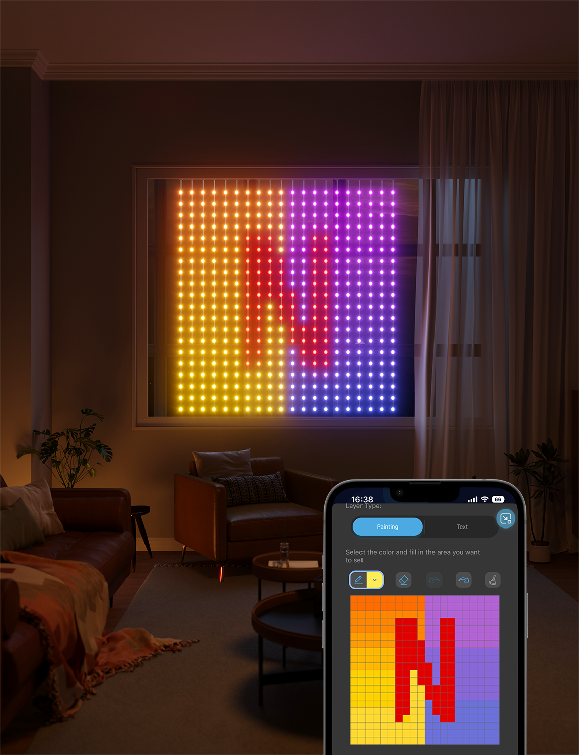 Govee Curtain Light Netflix Edition (1.5m x 1.5m)