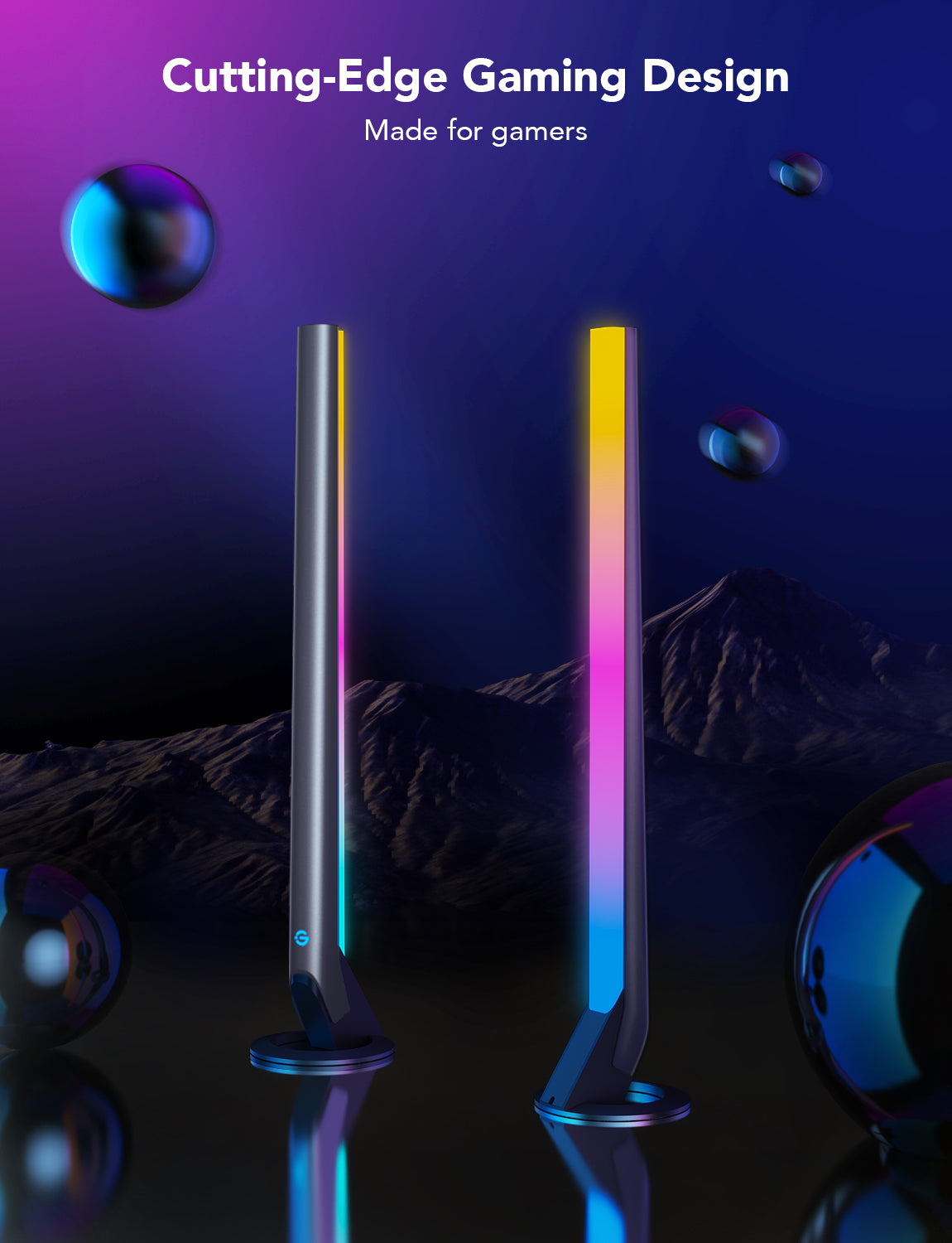 Govee Smart Gaming Light Bars (42cm high) - RGBIC, Razer Chroma/Synapse 3