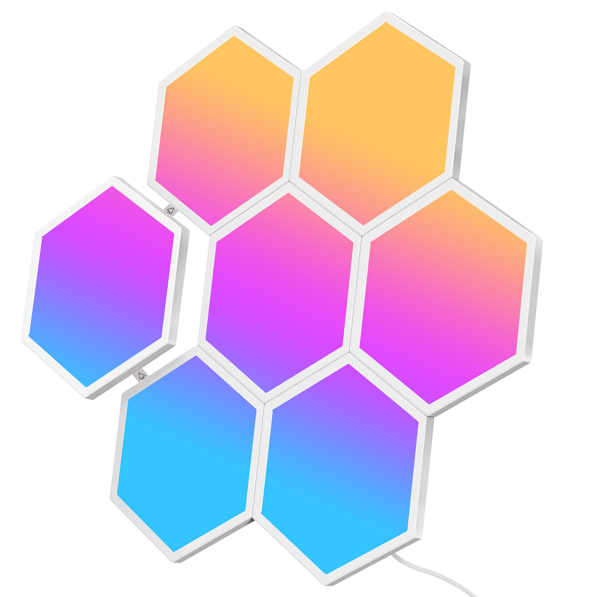 Govee Glide Hexa Light Panels (10PCS) - Smart RGBIC LED Panels for Gaming & Ambiance