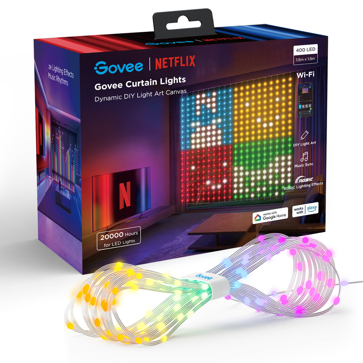 Govee Curtain Light Netflix Edition (1.5m x 1.5m)