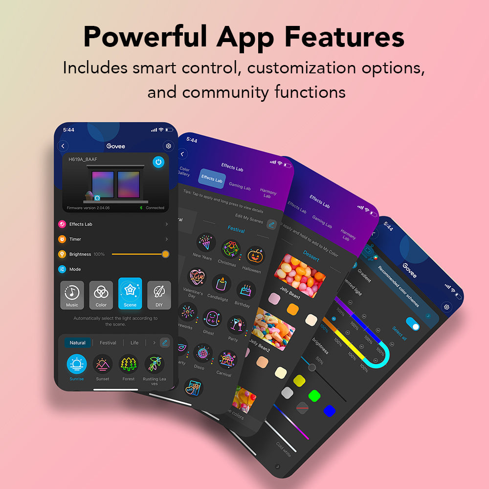 Govee RGBIC Wi-Fi + Bluetooth LED Strip Lights With Protective Coating (5-10m) - UNBOXED DEAL