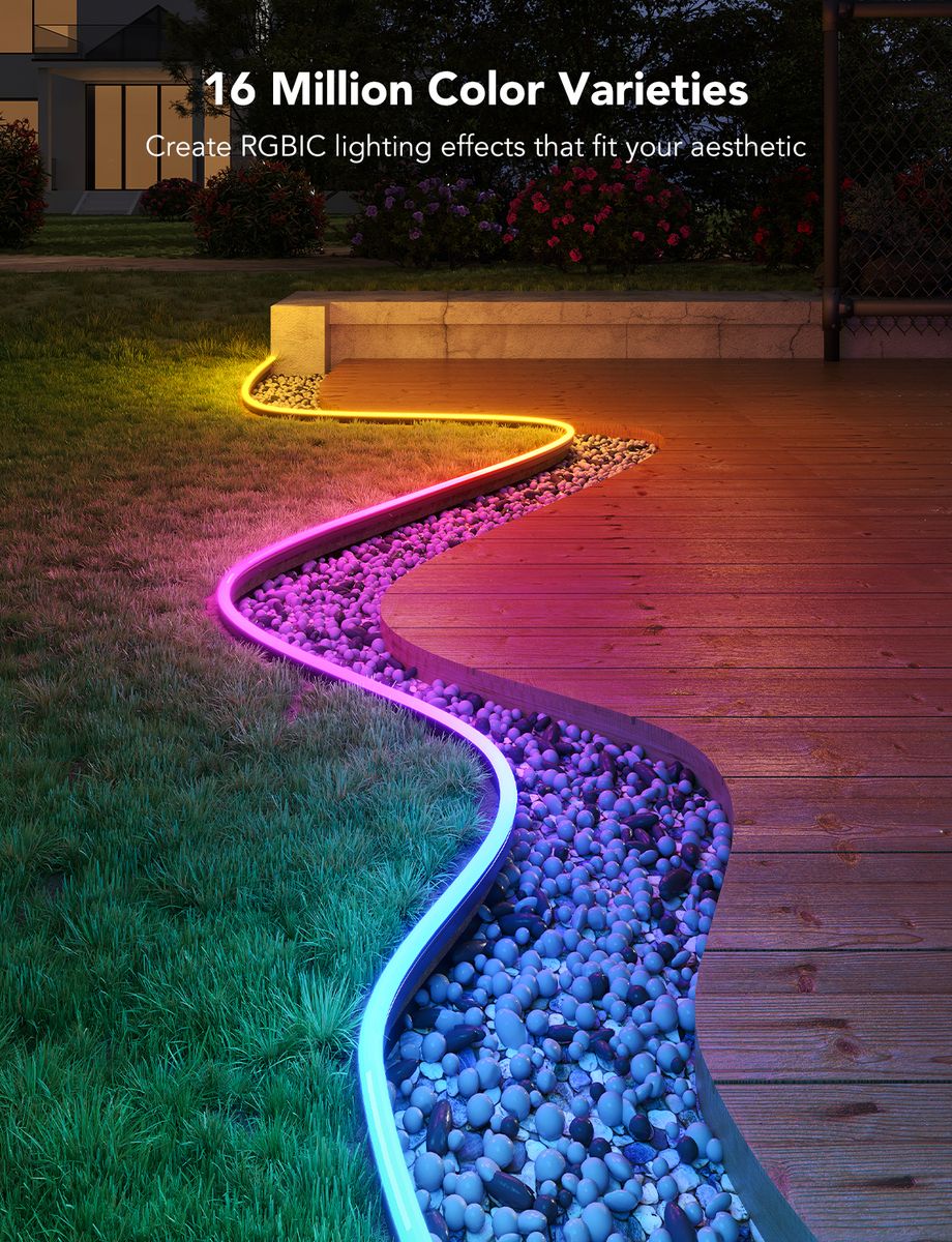 Govee RGBIC Outdoor Neon Strip Lights - 10M