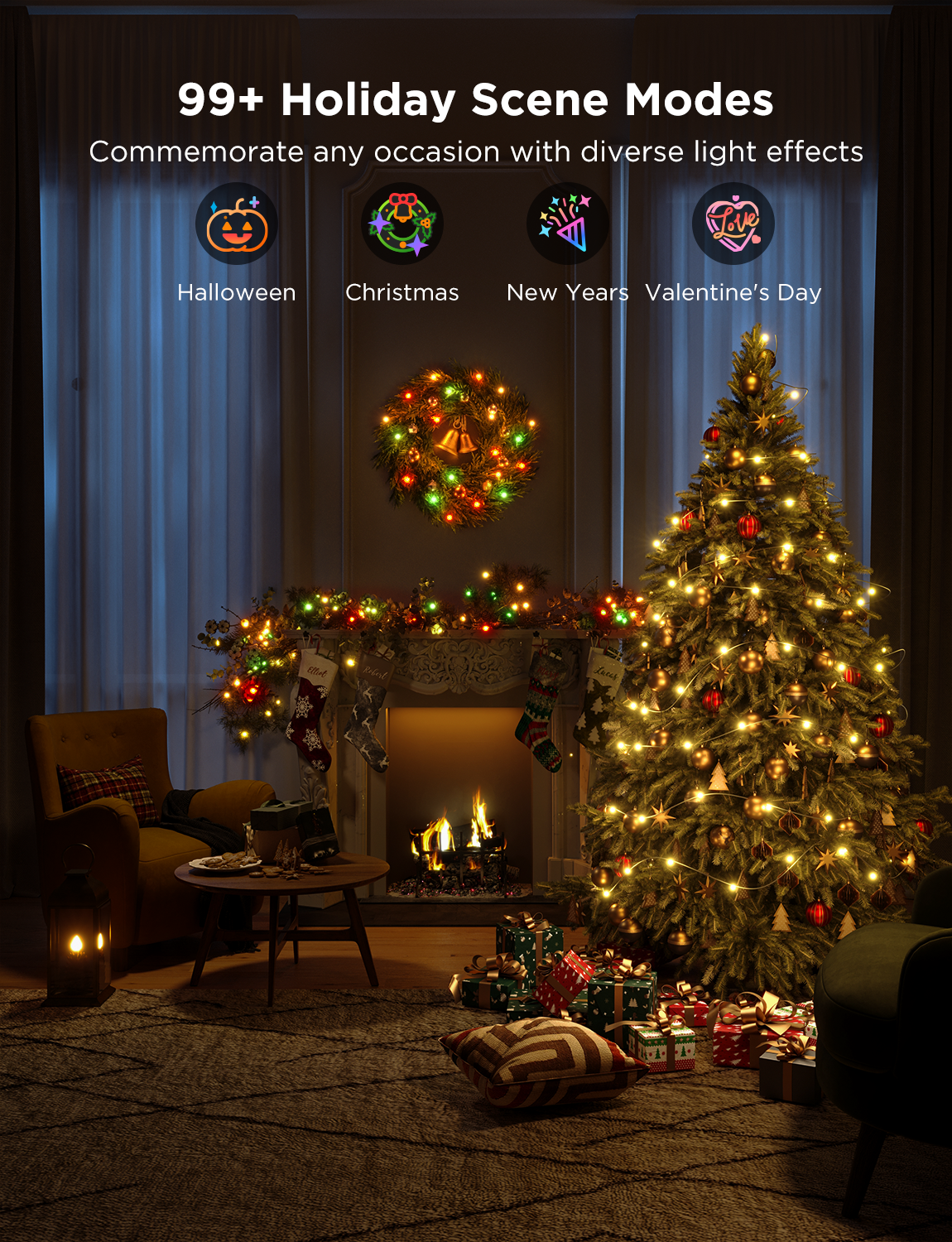 Govee Smart Christmas Lights - Works with Alexa, Indoor Outdoor Decor (10m / 20m)