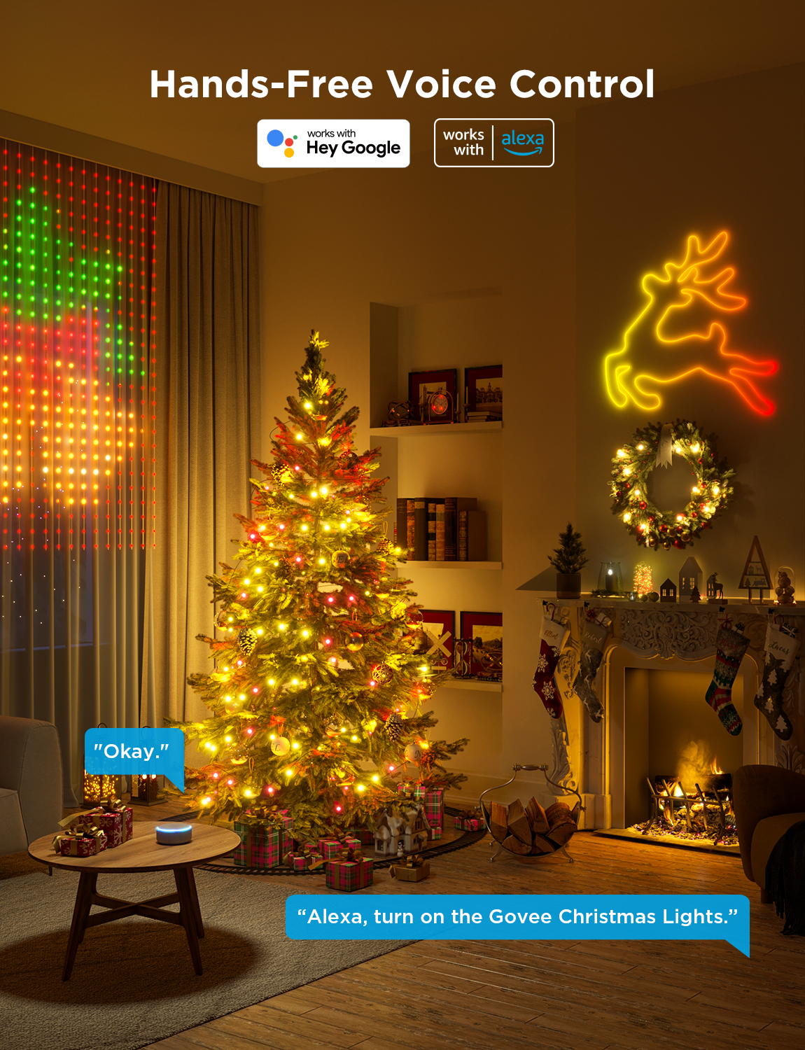 Govee Smart Christmas Lights - Works with Alexa, Indoor Outdoor Decor (10m / 20m)