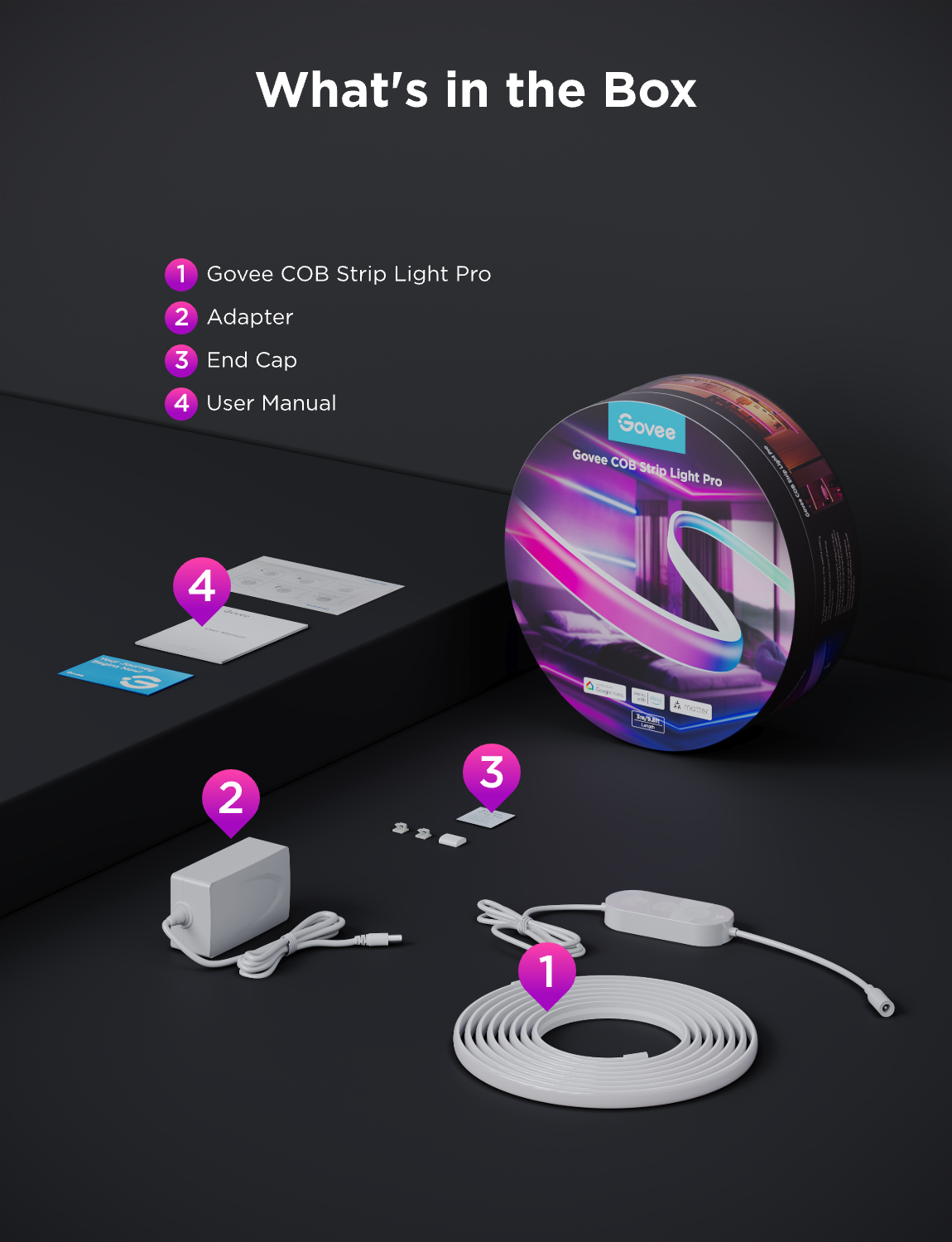 Govee COB Strip Light Pro (3m)