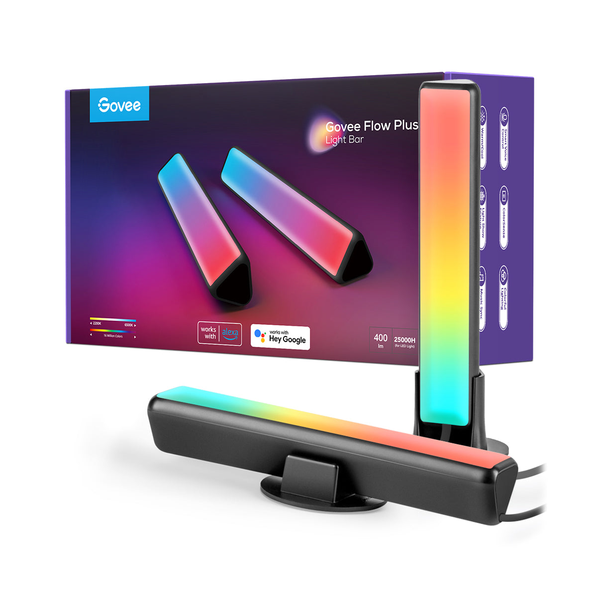 Govee RGBICWW WiFi + Bluetooth Flow Plus Light Bars - Smart LED Light Bars UNBOXED DEAL