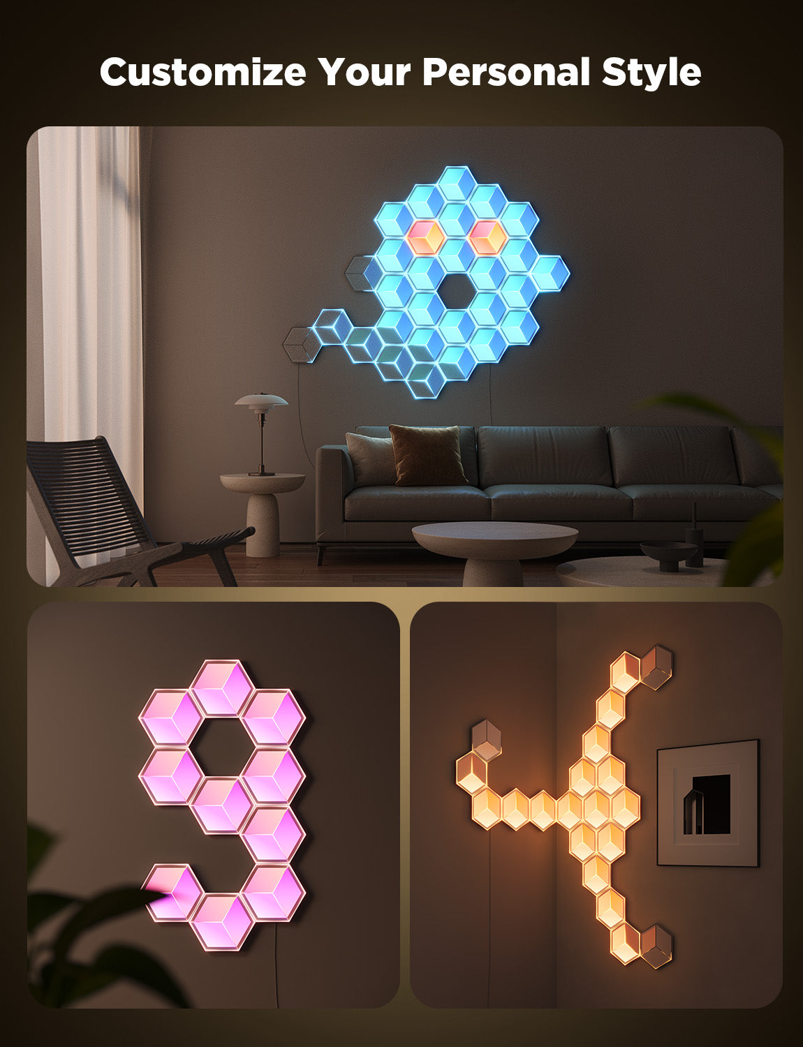 Govee Glide Hexagon Light Panels Ultra - 7 Pack – Govee South Africa