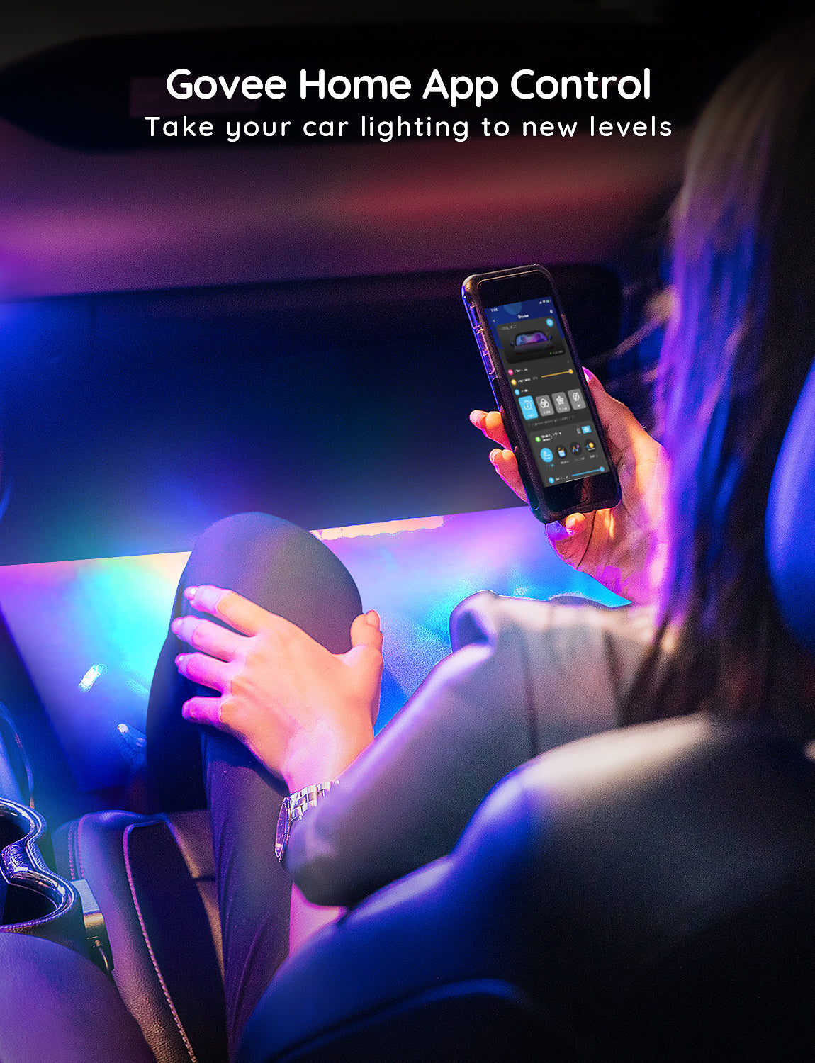 Govee RGBIC Interior Car Lights (30 Scene Mode + 4 Music Mode) – Govee ...