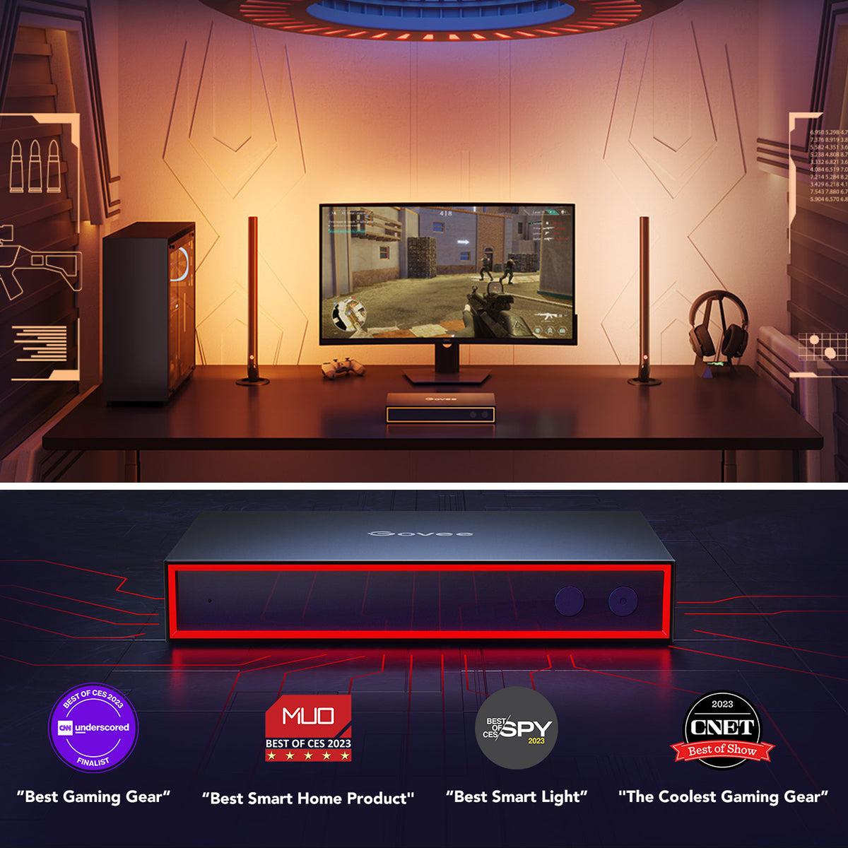 Govee AI Gaming Sync Box with Gaming Light Bars & Smart LED Light Stri –  Govee South Africa