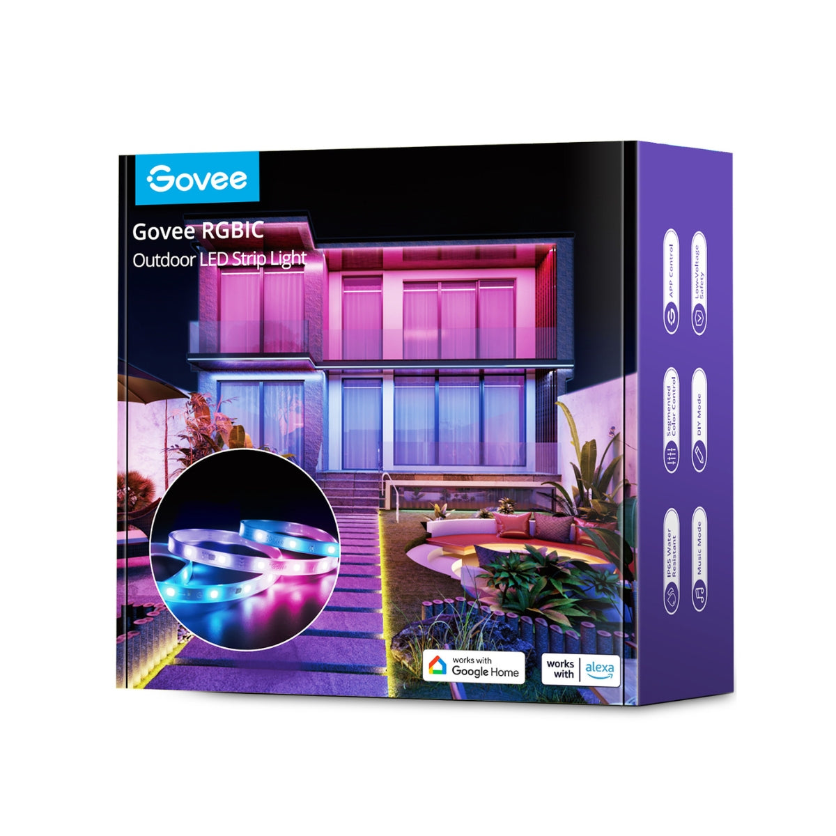 Govee Outdoor Spot Lights (4-pack) Smart RGBIC weatherproof lights