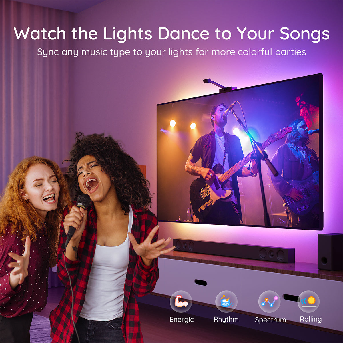 Govee DreamView T1 TV Backlight - Colour Sense Cam & LED Strip