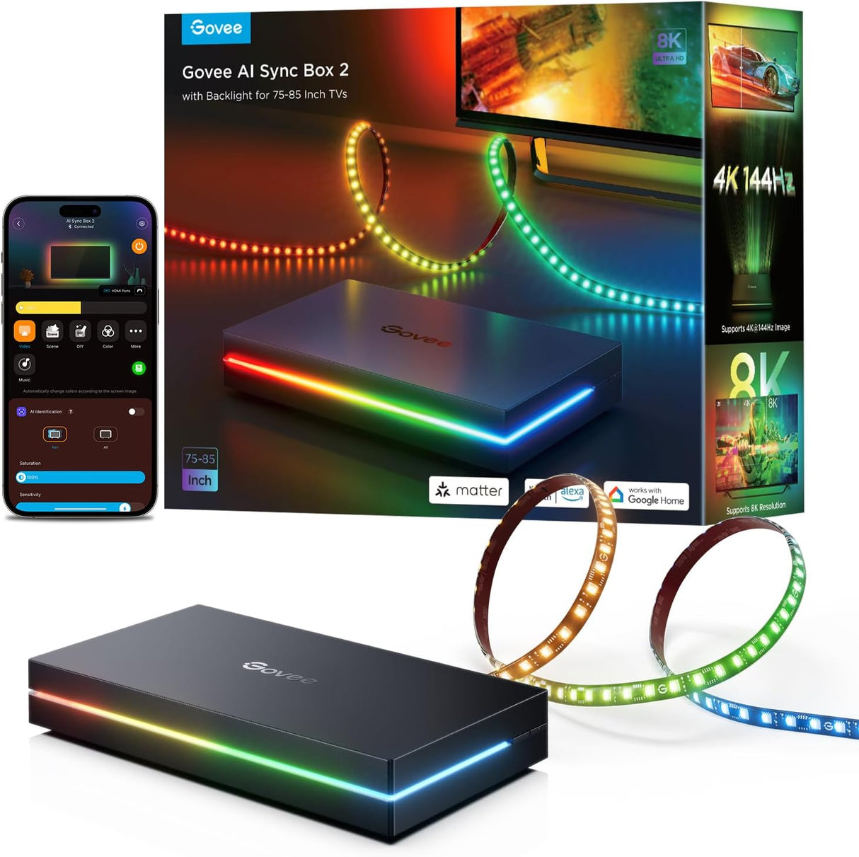 Govee AI Sync Box 2 (for 75-85"TV)