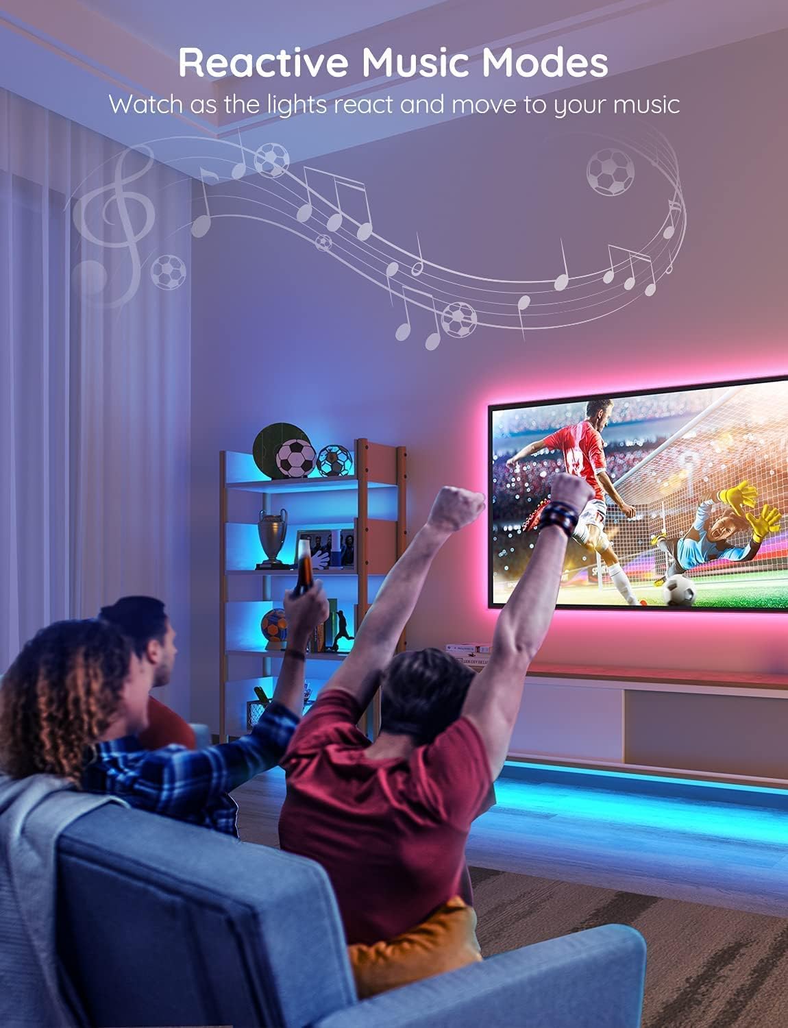 Govee LED Strip 5m Long Alexa Smart RGB WiFi LED Strip – Govee