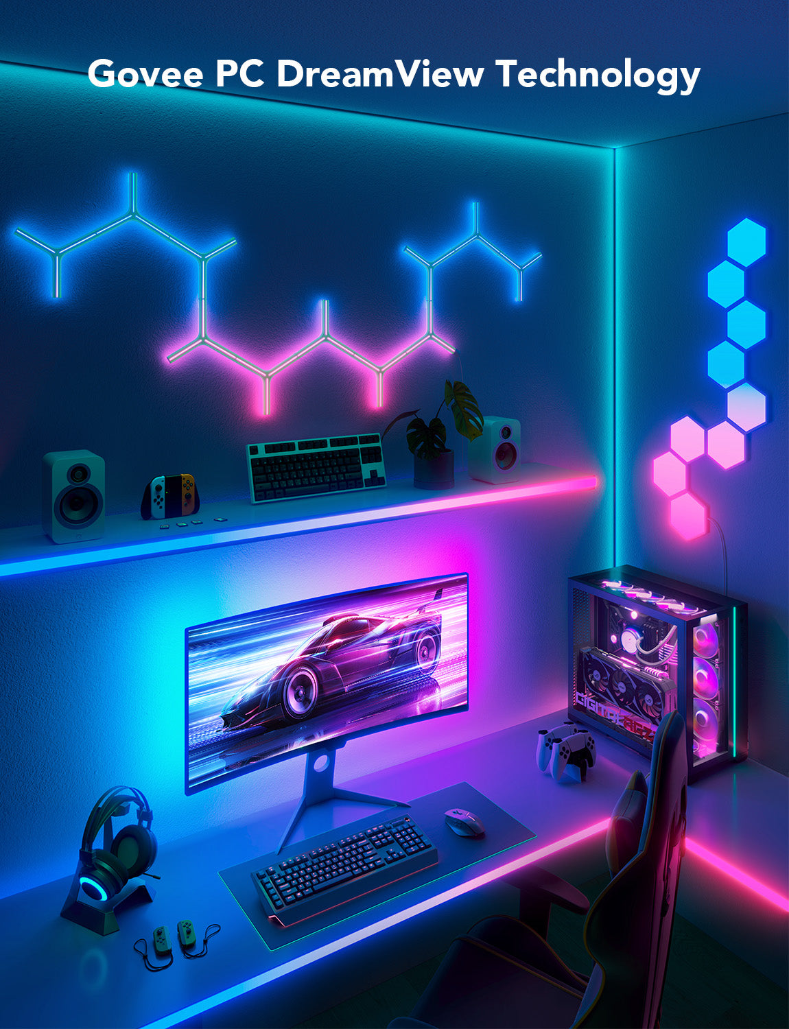 Govee Gaming Monitor Light Strip G1 - Smart LED Backlight 27-34" Monitors - UNBOXED DEAL