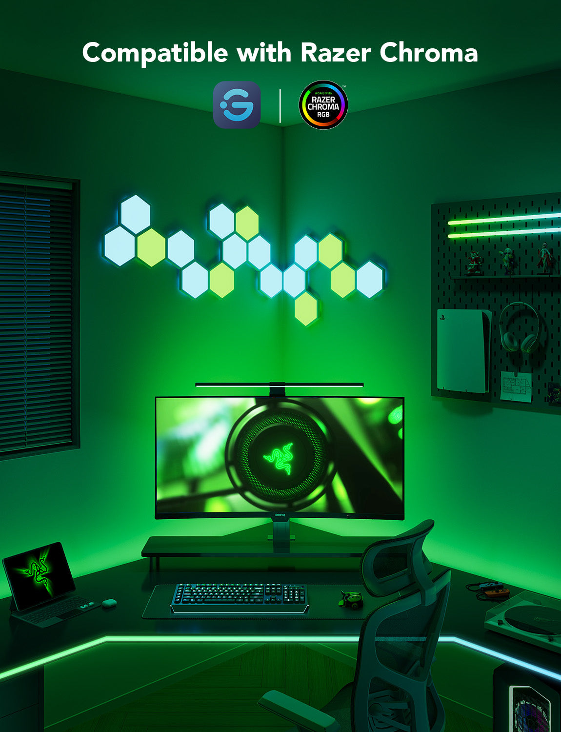 Govee Gaming Monitor Light Strip G1 - Smart LED Backlight 27-34