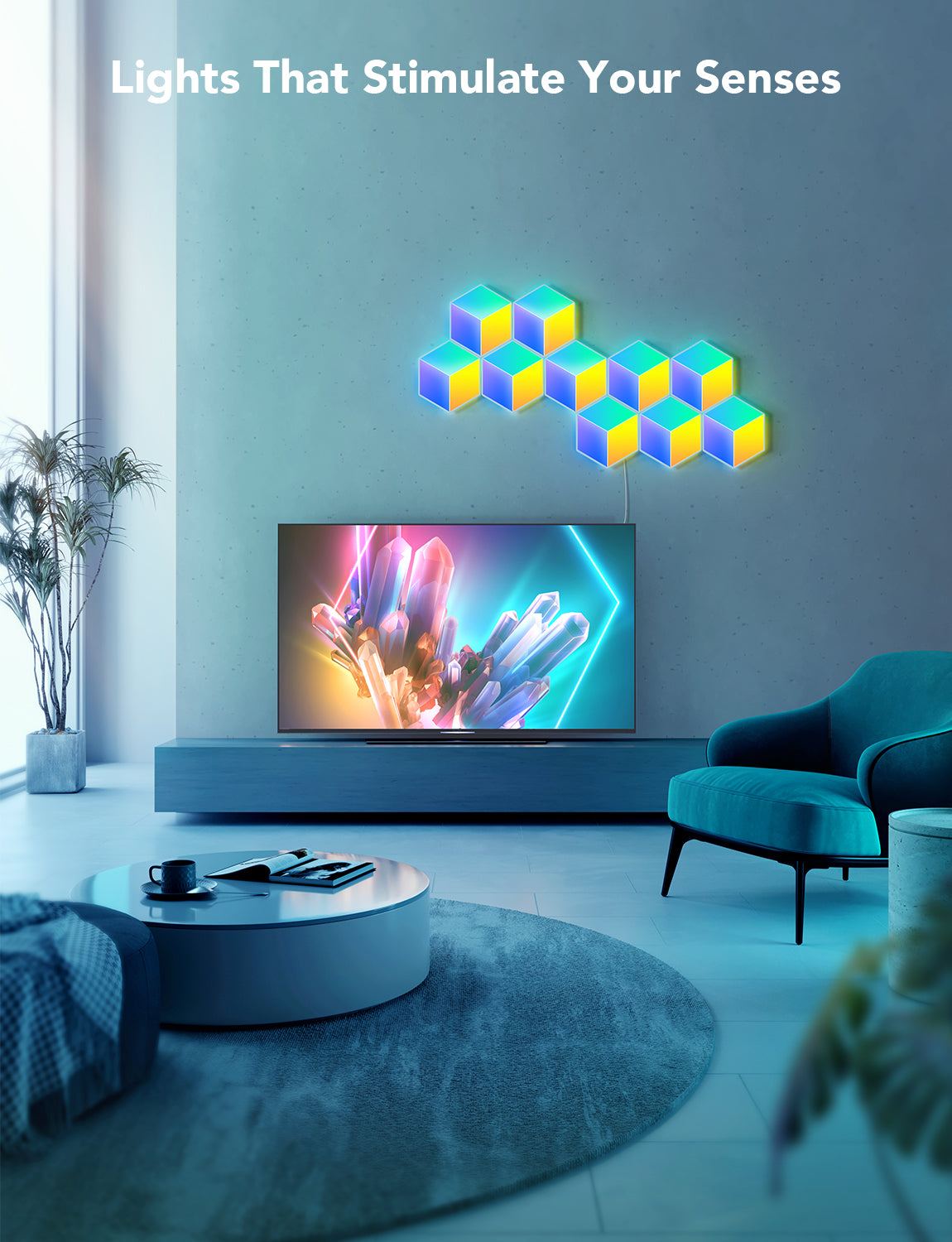Govee Glide Hexa Pro 3D LED Light Panels (10PCS) - Smart Gaming & Ambiance