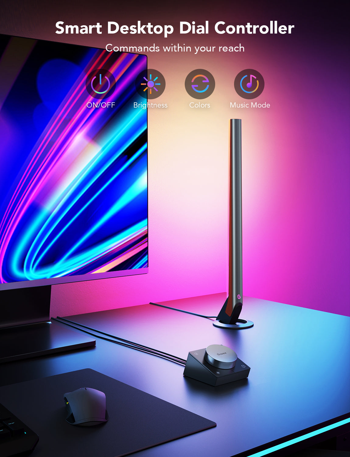 Govee Smart Gaming Light Bars (42cm high) - RGBIC, Razer Chroma/Synapse 3