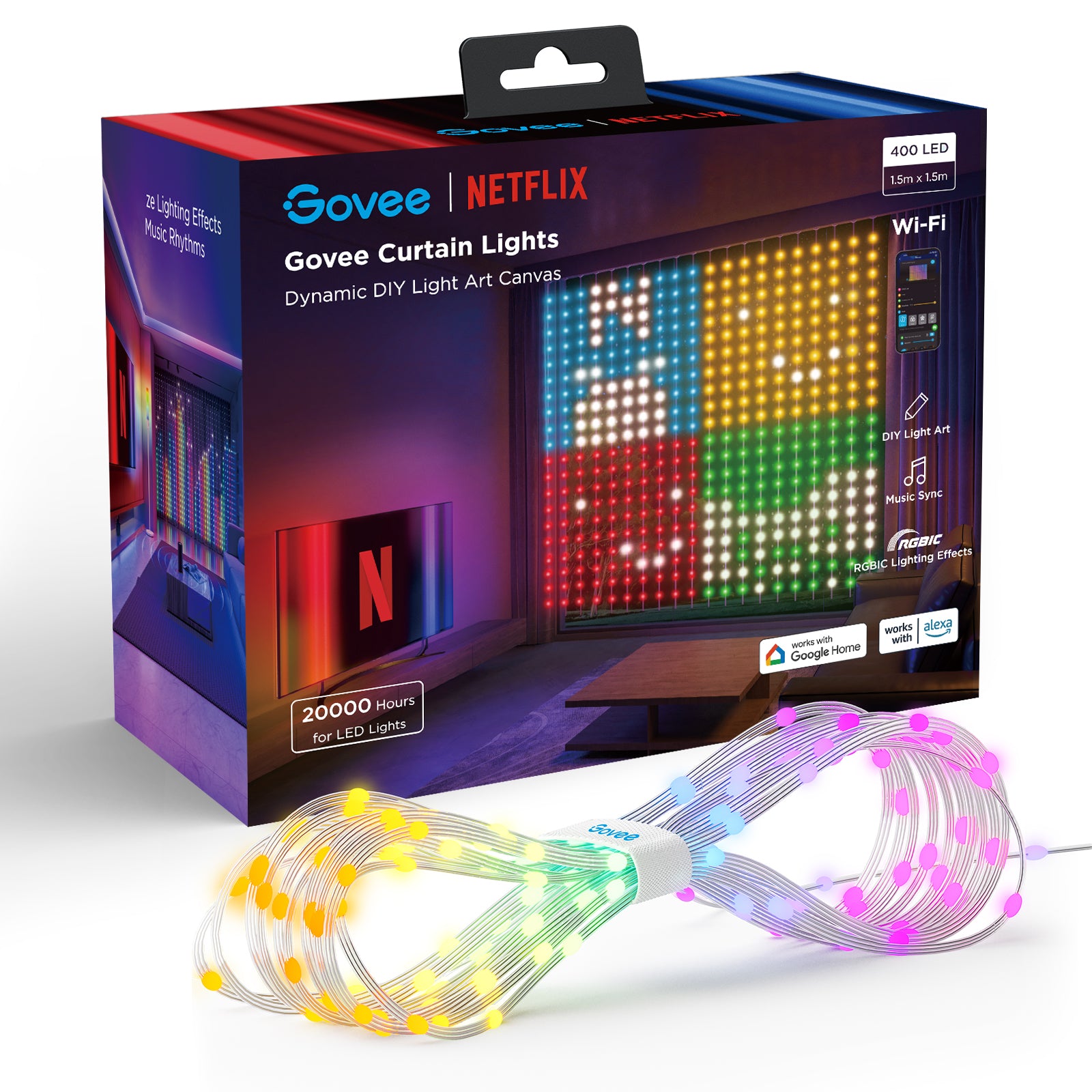 Govee Curtain Light Netflix Edition (1.5m x 1.5m) – Govee South Africa