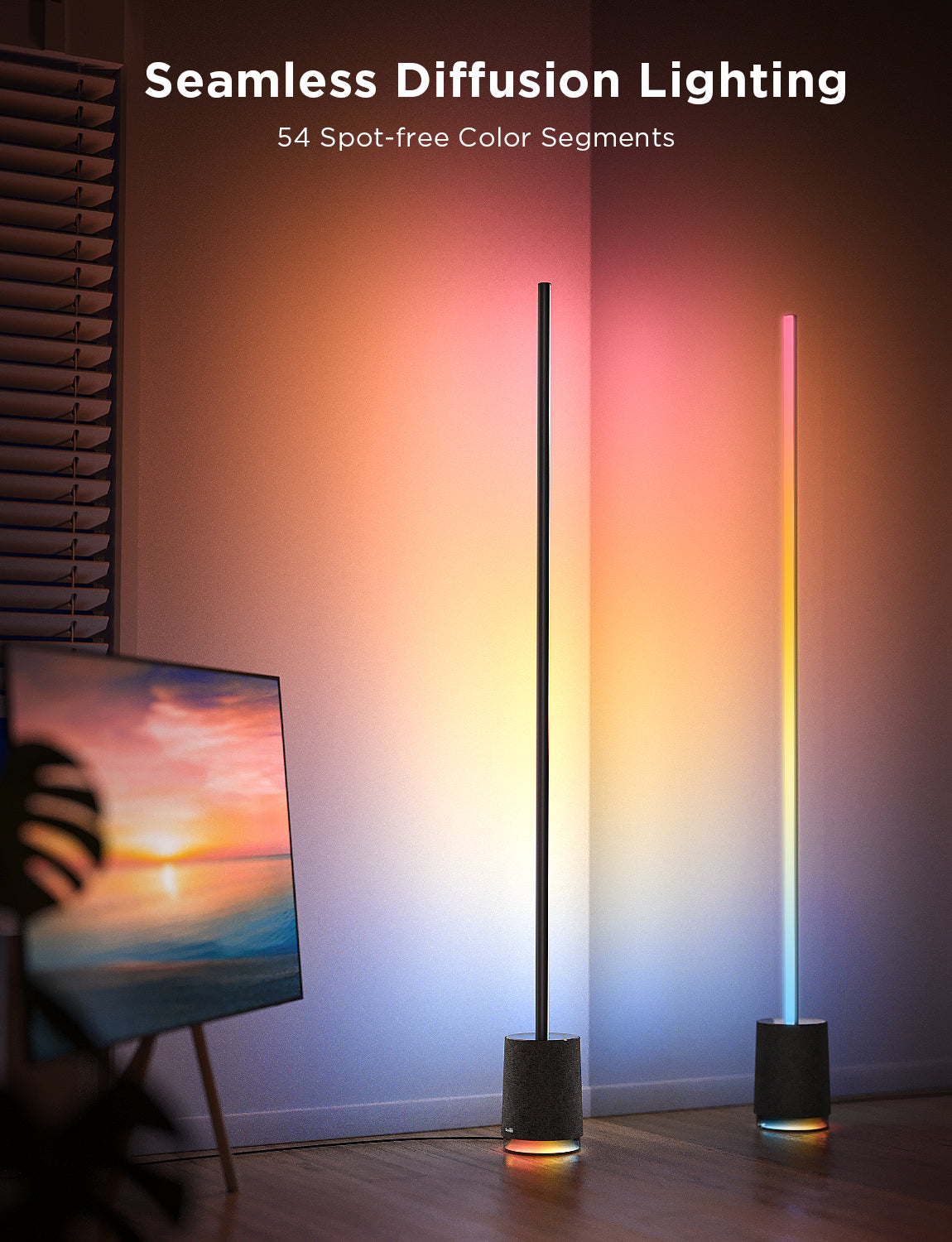 Govee Floor Lamp Pro RGBICWW Smart Floor Lamp with Speaker - 1.7m