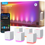 Govee RGBIC Cube Wall Sconces (6 PCS) - Smart Wall Mounted Down/Spot Lights