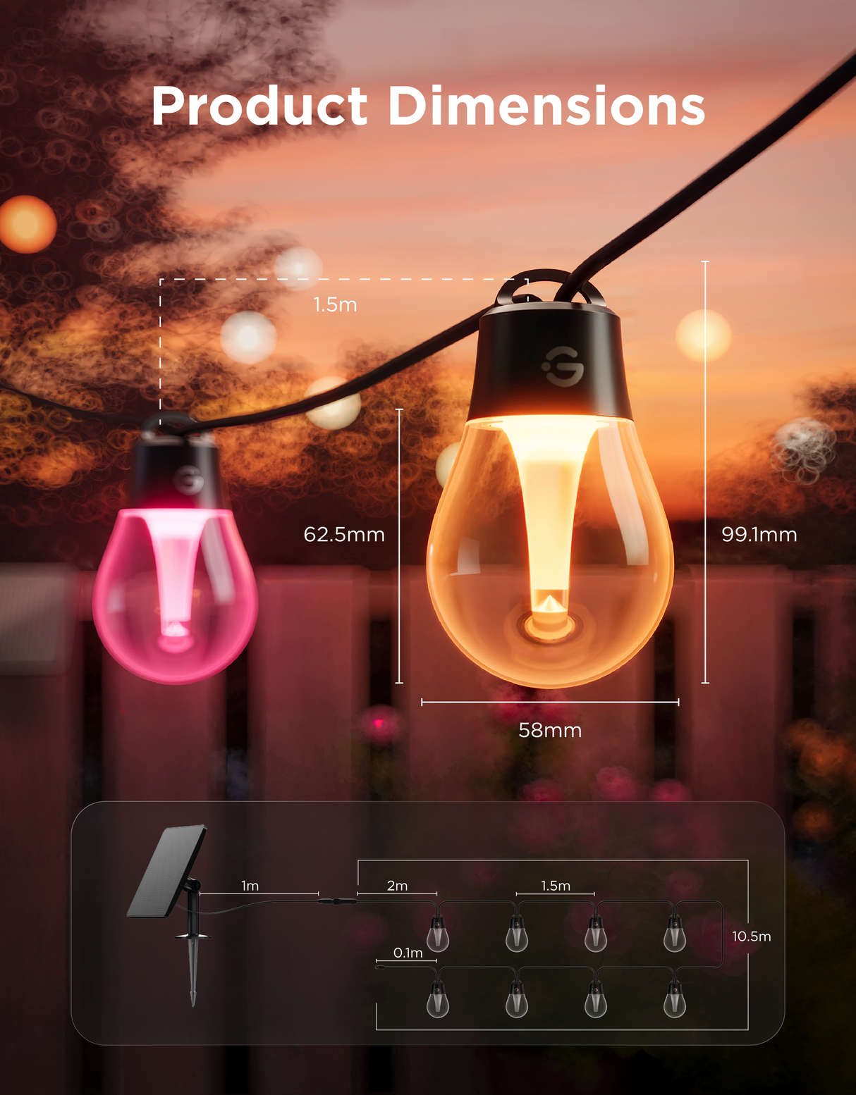 Govee Outdoor Solar String Lights